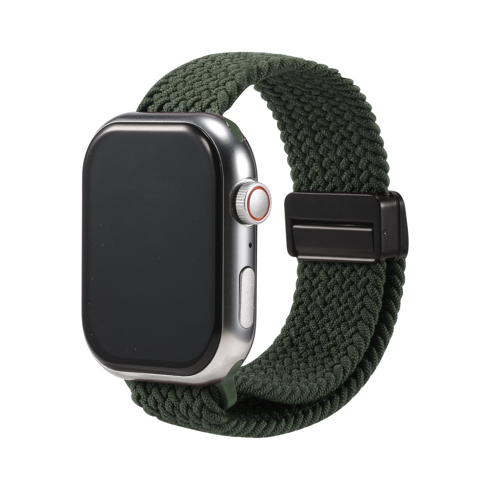 CoolGadget Smartwatch-Armband Fitnessarmband aus Nylon iWatch, für Apple Watch 1 2 3 4 5 6 7 8 9 10 11 SE 1 2 3 38 40 41 42 mm