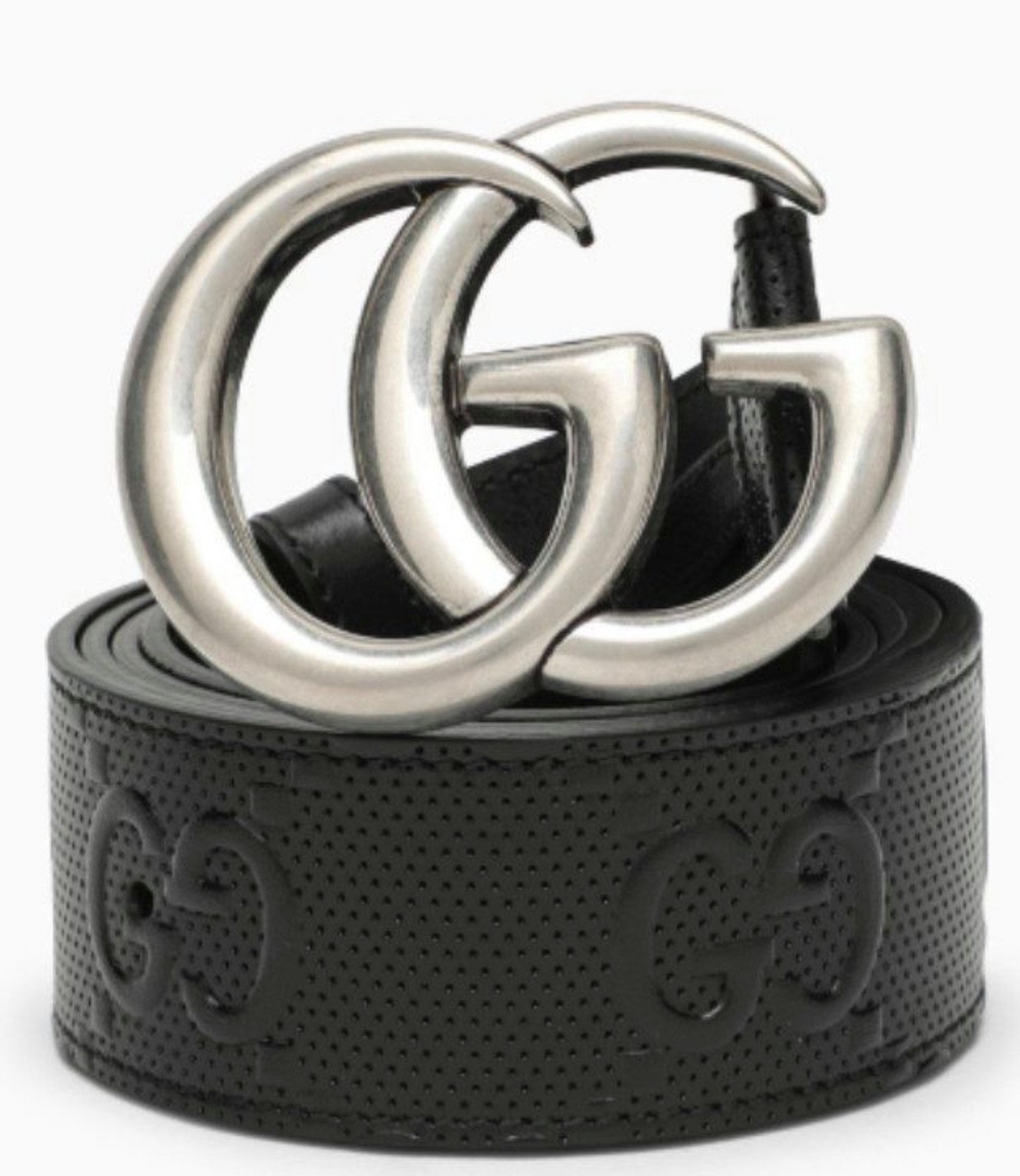 GUCCI Ledergürtel Marmont GG Interlocking Schnalle Unisex mit Doppel-G-Schnalle und Supreme Monogramm