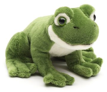 Uni-Toys Kuscheltier Grüner Frosch Plushie, sitzend - 13 cm (Länge) - Plüsch, Plüschtier, zu 100 % recyceltes Füllmaterial