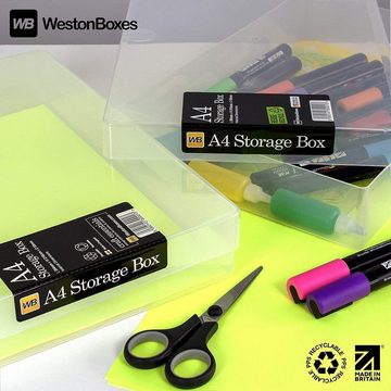 WestonBoxes Aufbewahrungsbox Variocolors A4 Aufbewahrungsbox extra robust WEISS 312x225x57mm