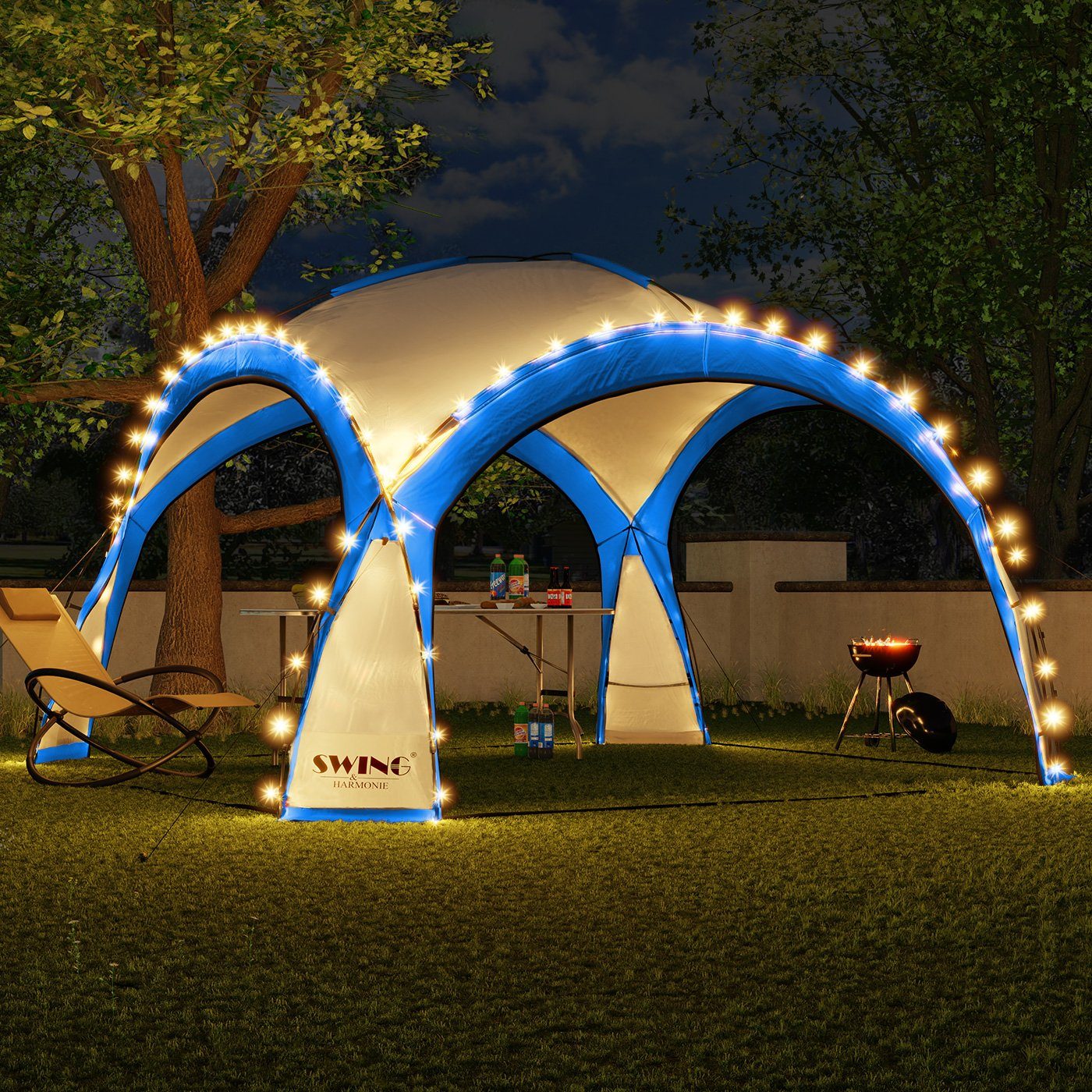 Swing&Harmonie Faltpavillon LED Event Pavillon 3,6 günstig online kaufen