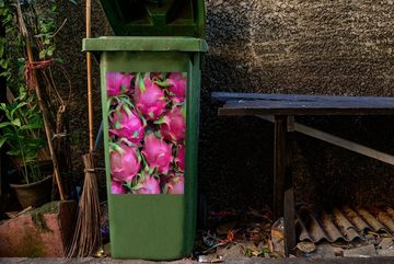 MuchoWow Wandsticker Obst - Rosa - Drachenfrucht (1 St), Mülleimer-aufkleber, Mülltonne, Sticker, Container, Abfalbehälter