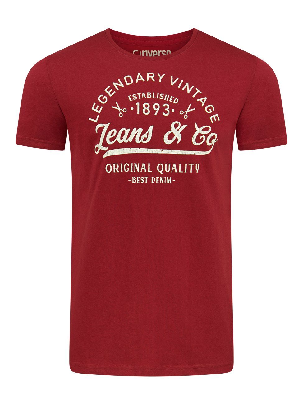 riverso T-Shirt Herren Printshirt RIVLeon Regular günstig online kaufen