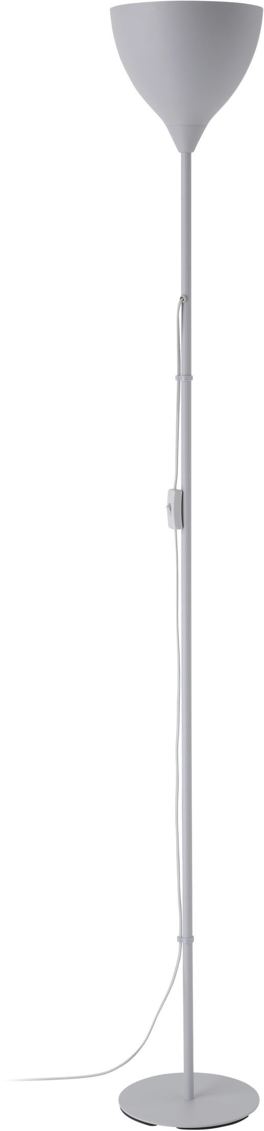 EGLO Stehlampe VILASTROSI-E Stehlampe - Kunststoff, Stahl - E27 - 1X60W - IP20, Ein-/Ausschalter, ohne Leuchtmittel, Standleuchte, Wohnzimmer, Schlafzimmer, Esszimmer, H165 x Ø22,5 cm