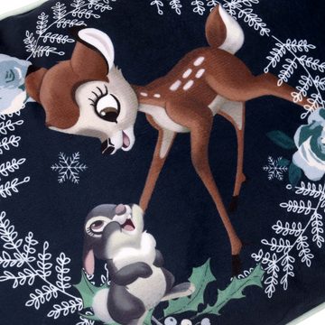 Sarcia.eu Dekokissen Bambi Disney Marineblaues Kissen, rechteckig, Velours, 50x30 cm