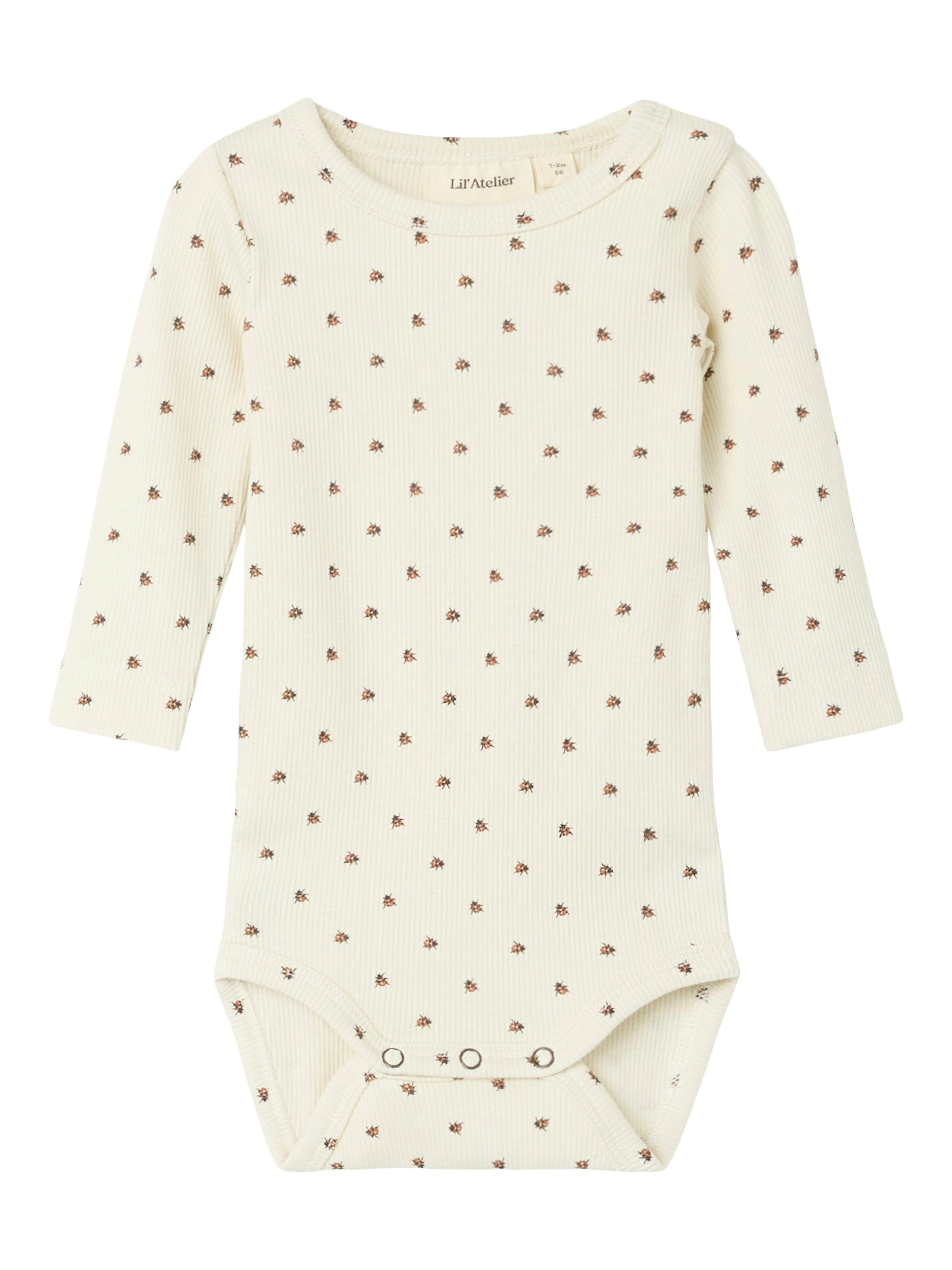 Lil' Atelier Langarmbody NBNLAGO KIM LS SLIM BODY LIL NOOS weiche Jersey Rippqualität