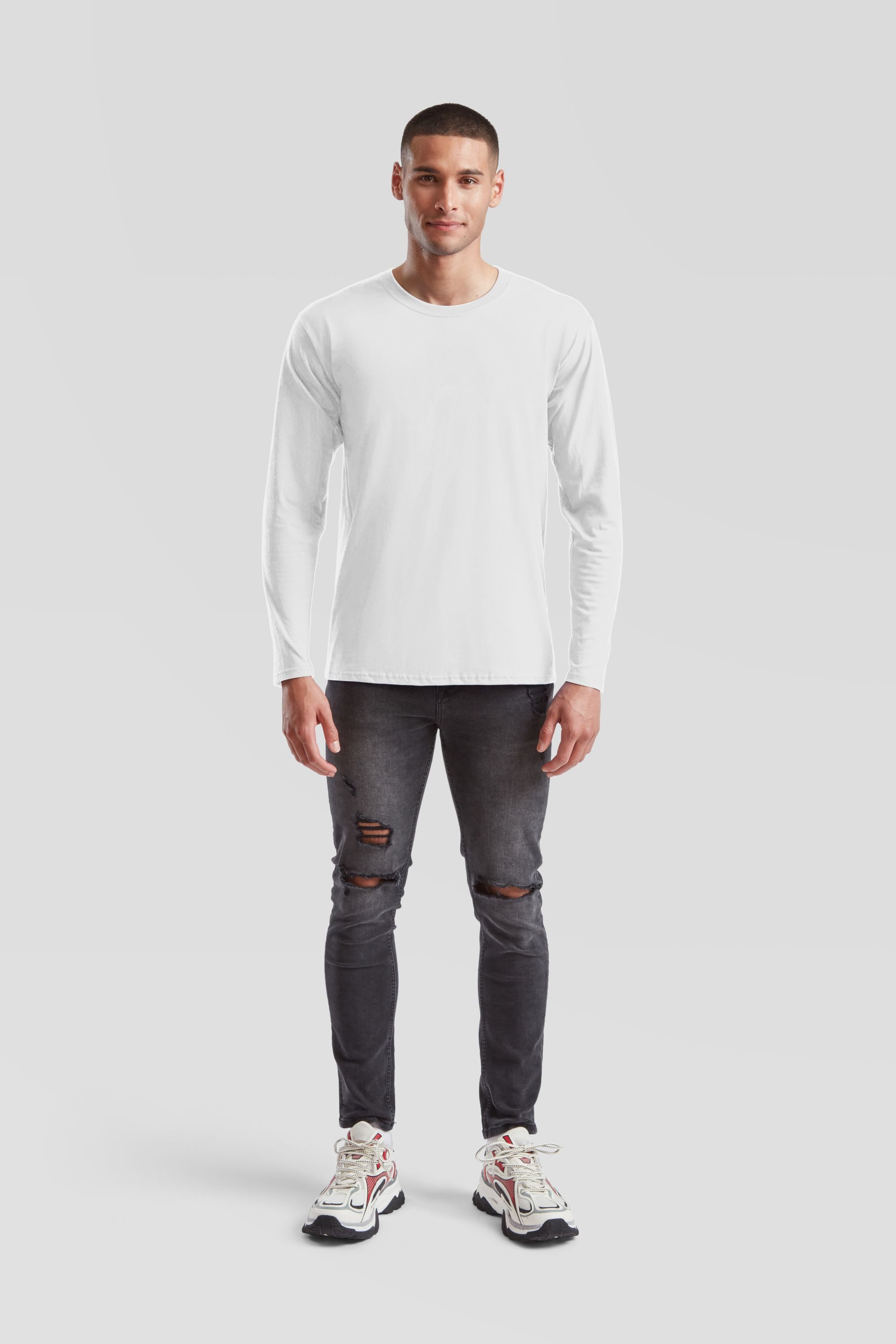 Fruit of the Loom Rundhalsshirt Iconic 195 Ringspun Premium Long Sleeve T günstig online kaufen