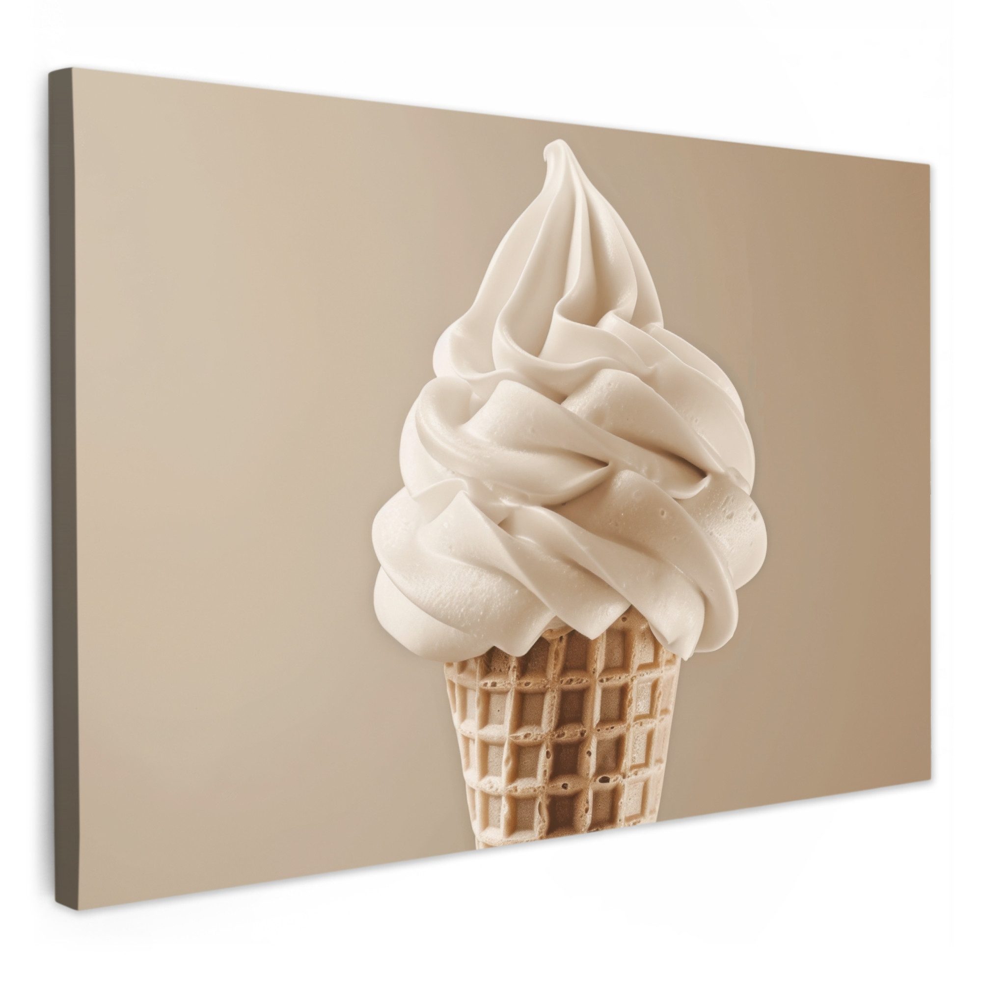 OneMillionCanvasses® Leinwandbild Eiscreme - Softeis - günstig online kaufen