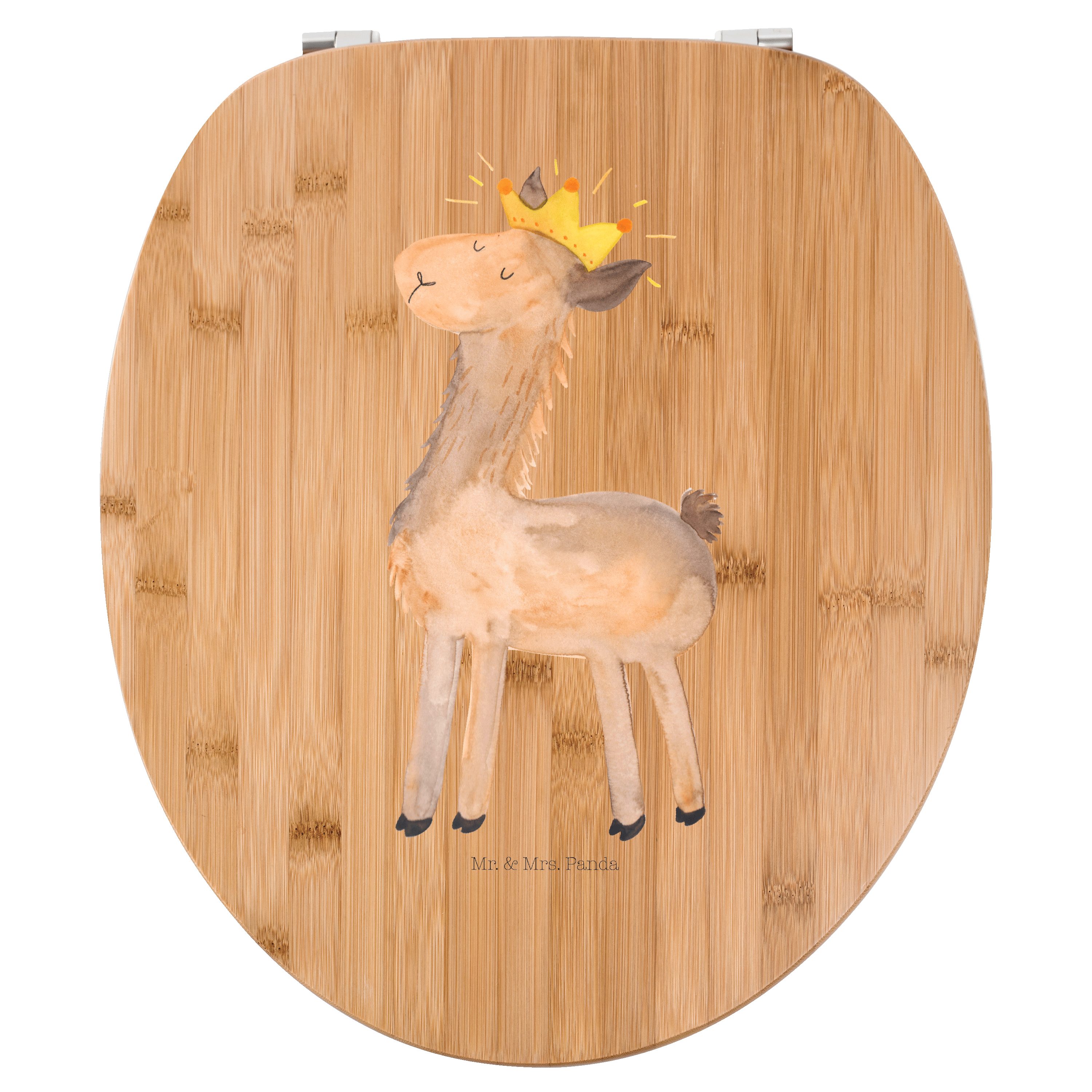WC-Sitz Lama König - Transparent - Geschenk, Abitur, Klobrille, Freundin, WC-