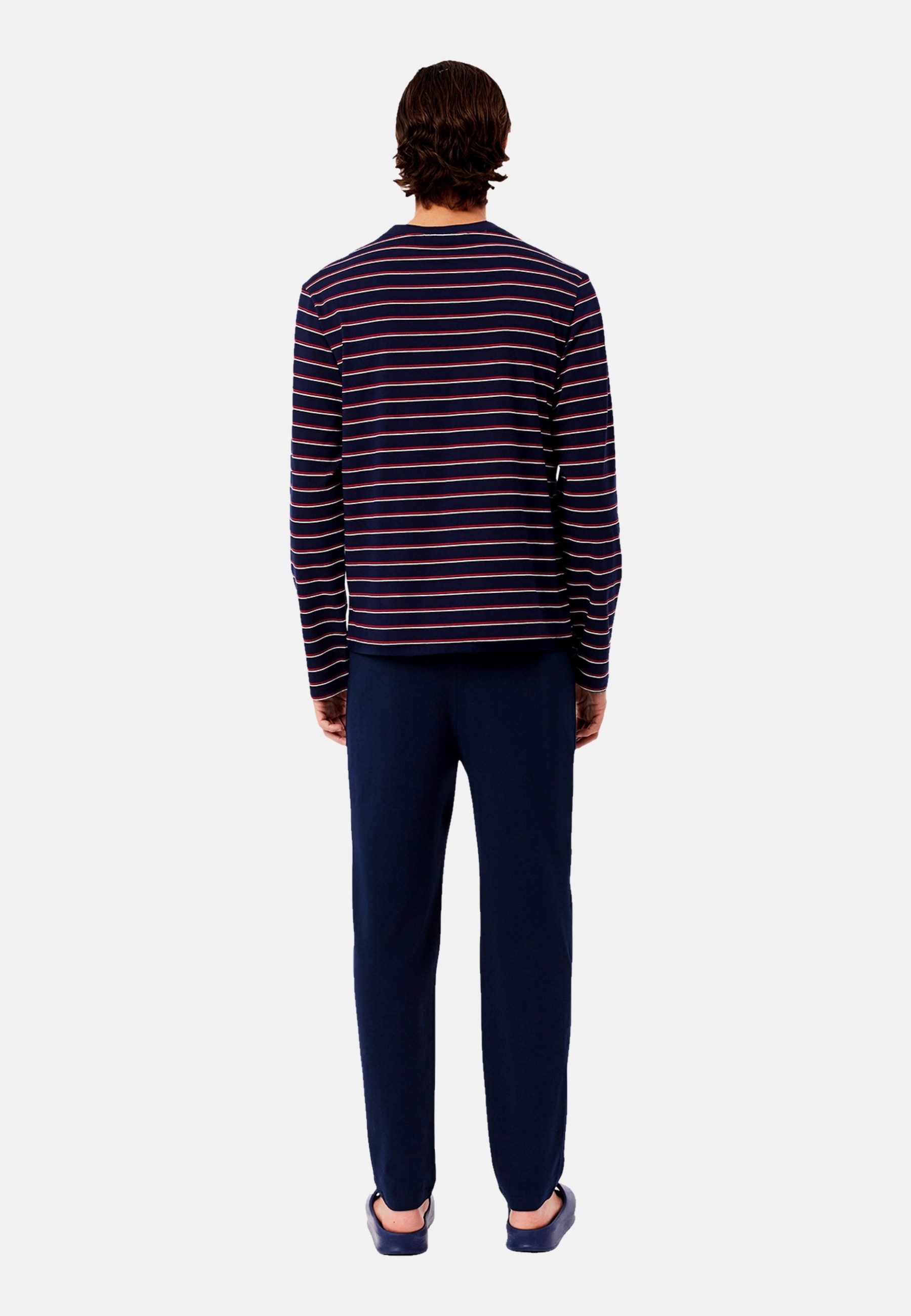 Lacoste Pyjama Schlafanzug Pyjama lang (Packung, 1 tlg)