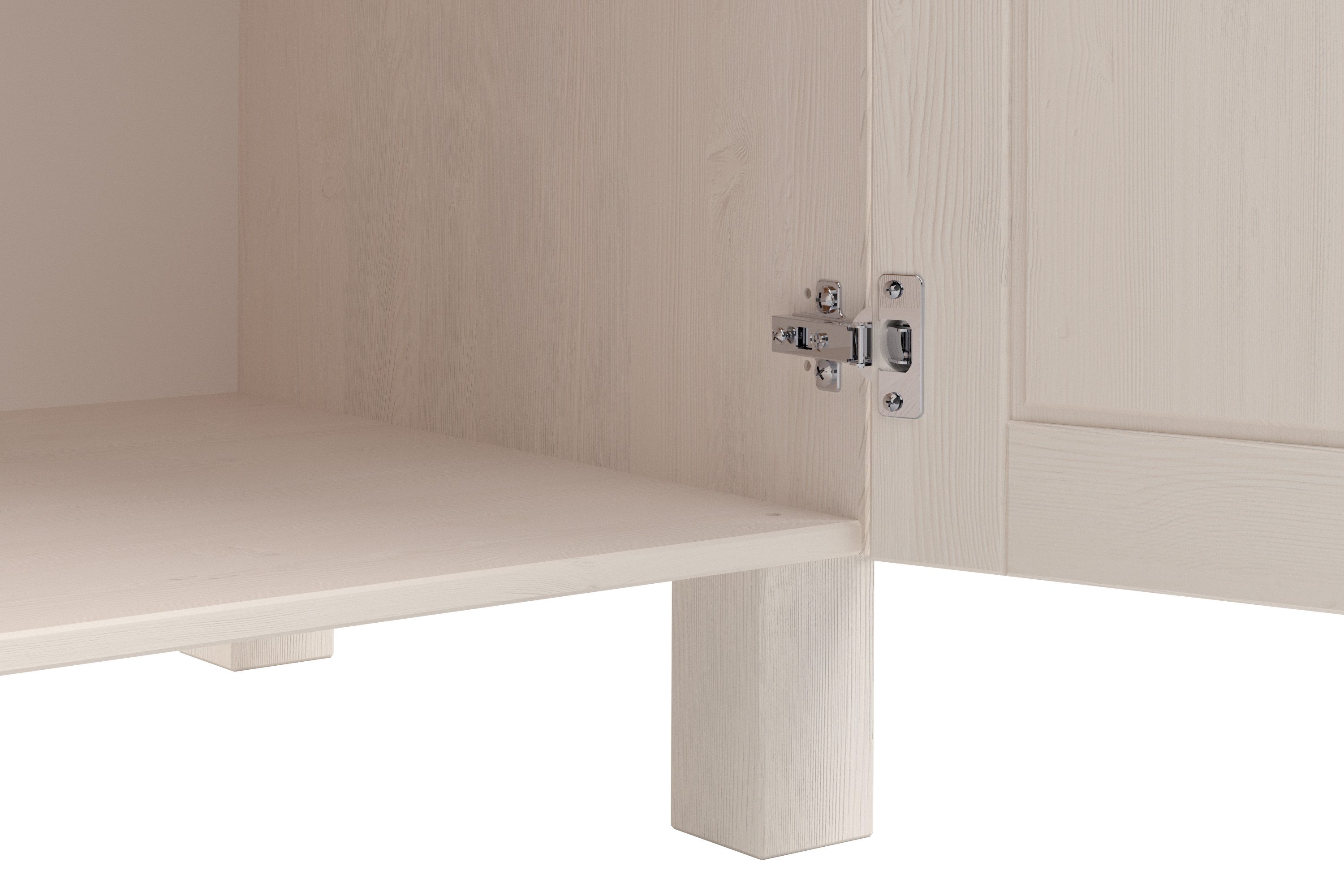 Home affaire Spülenschrank Alby2 Mit Metallgriffen, Breite 100 cm