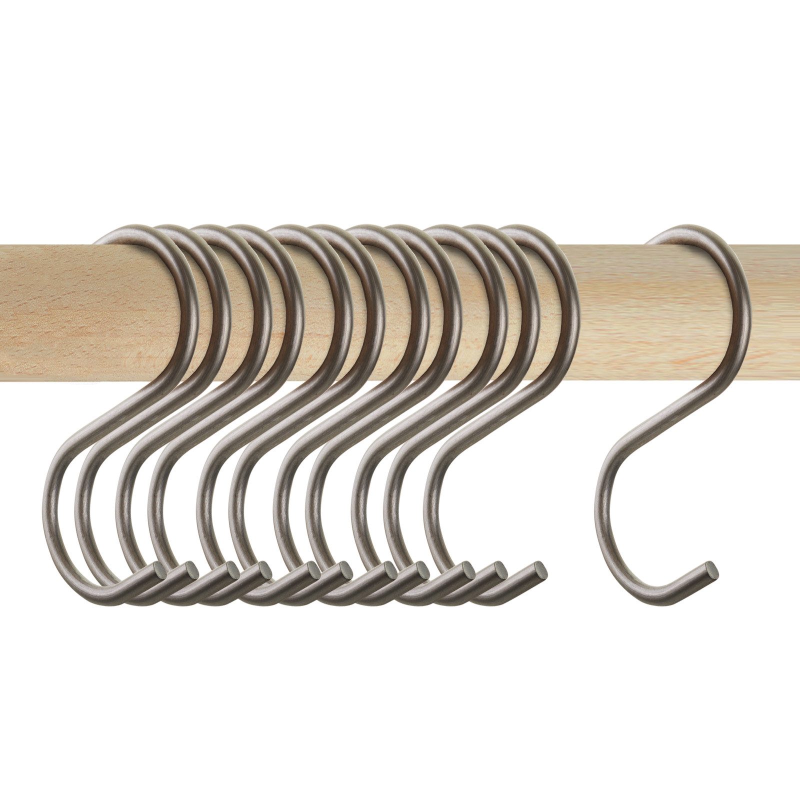 SO-TECH® S-Haken für Rundstäbe bis Ø 30 mm für Garderoben, Küchenreling uvm günstig online kaufen