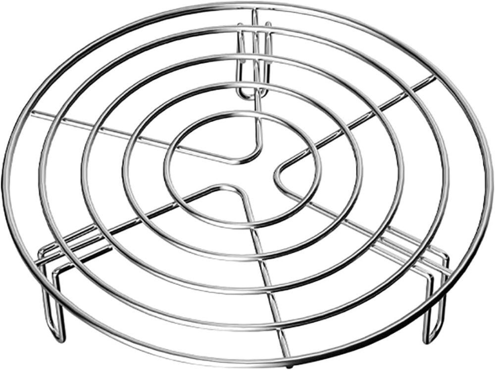 FELIXLEO Backblech Edelstahl Dampfrost Rund 23cm Kochgitter Abkühlgitter Kucheng