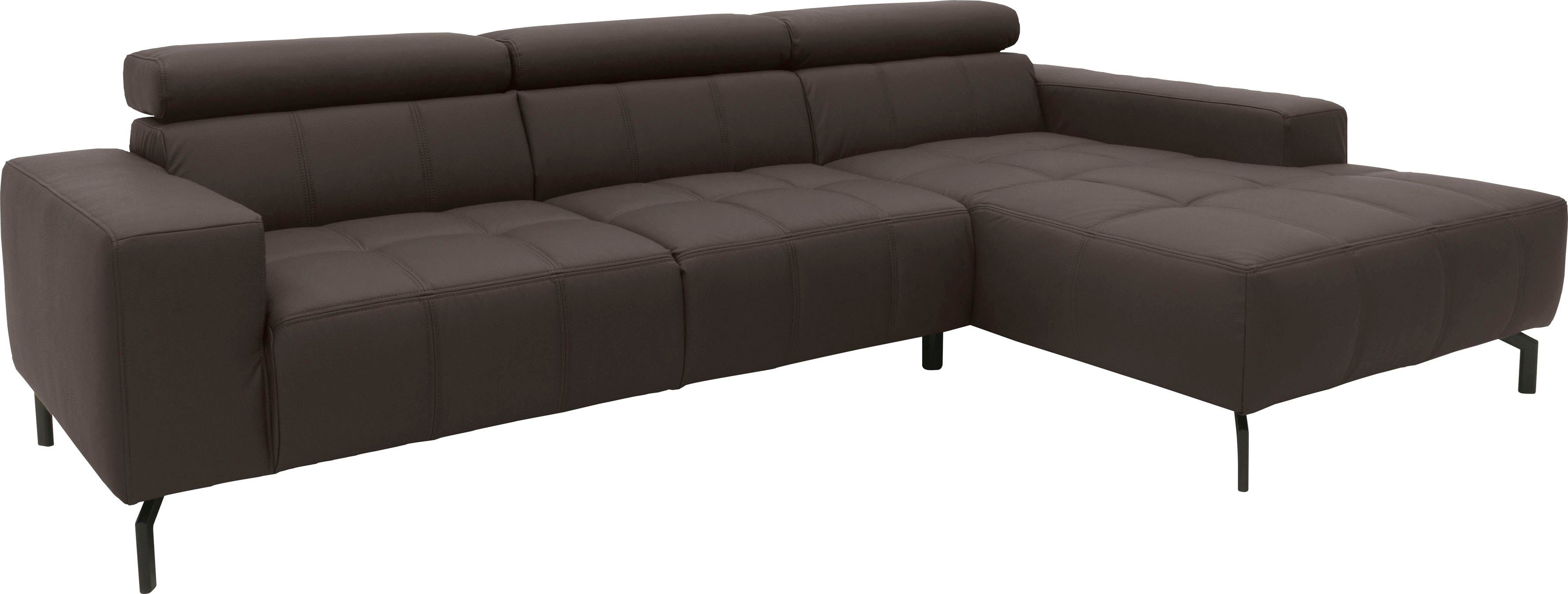DOMO collection Ecksofa "Cunelli tolle Sitznähte als Designelement, fester günstig online kaufen