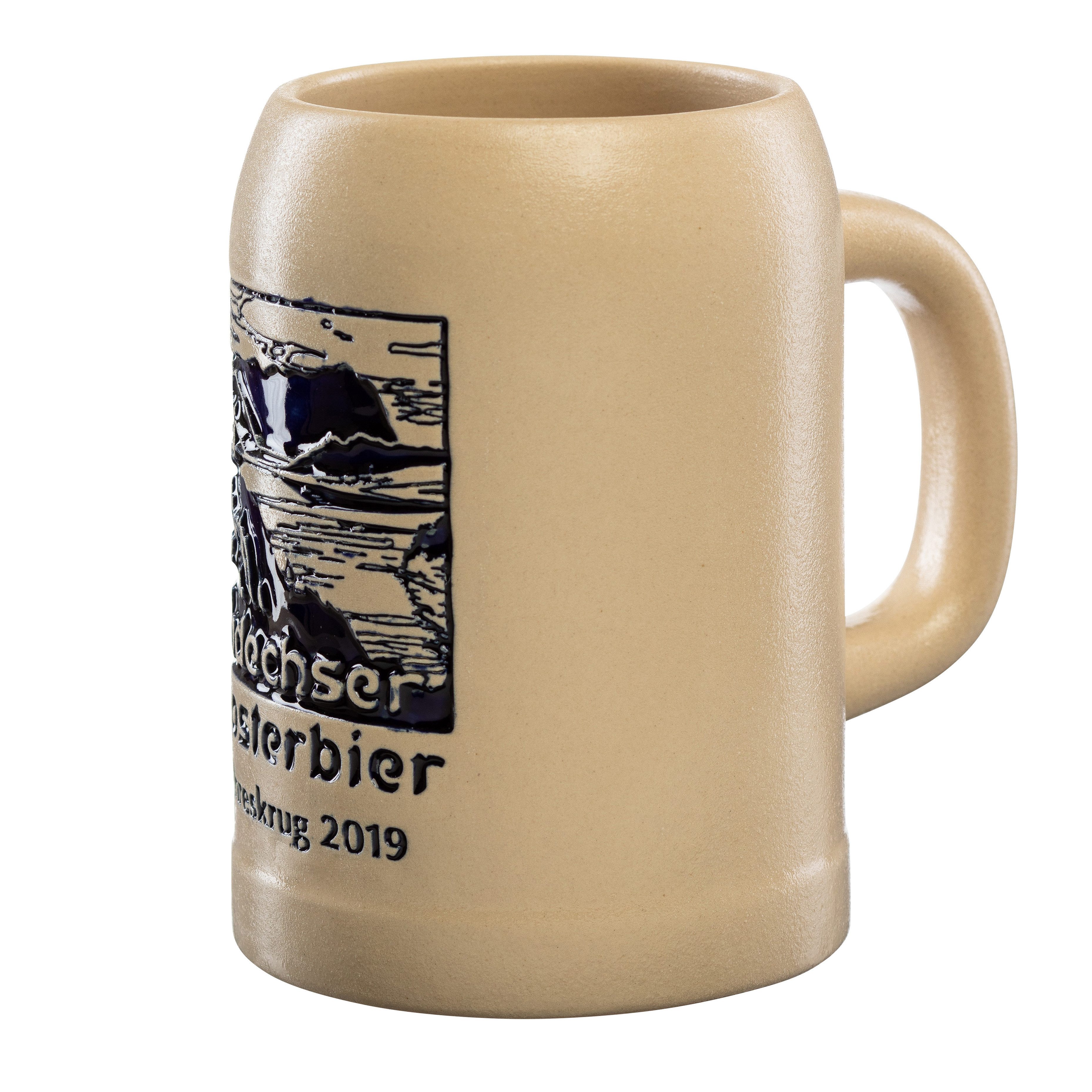 Kloster Andechs Bierkrug Andechser Krug aus Steingut 0,5 L, Jahreskrug 2019 Sammleredition