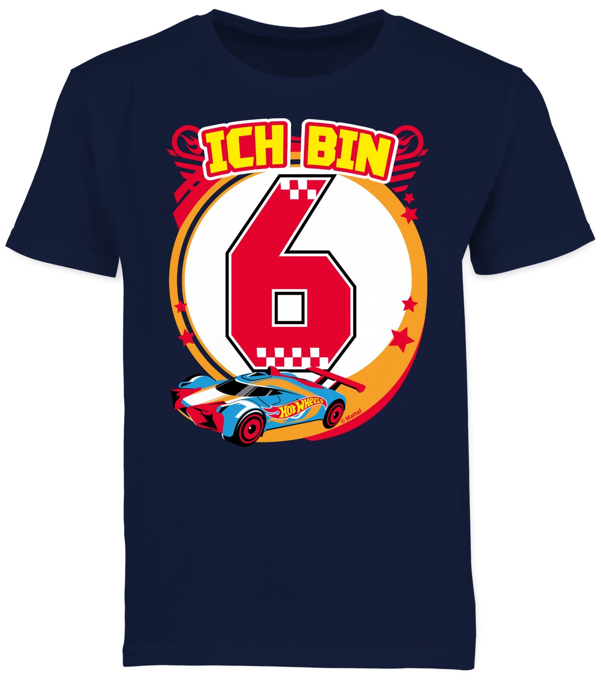 T-Shirt Ich bin 6 - Rennauto