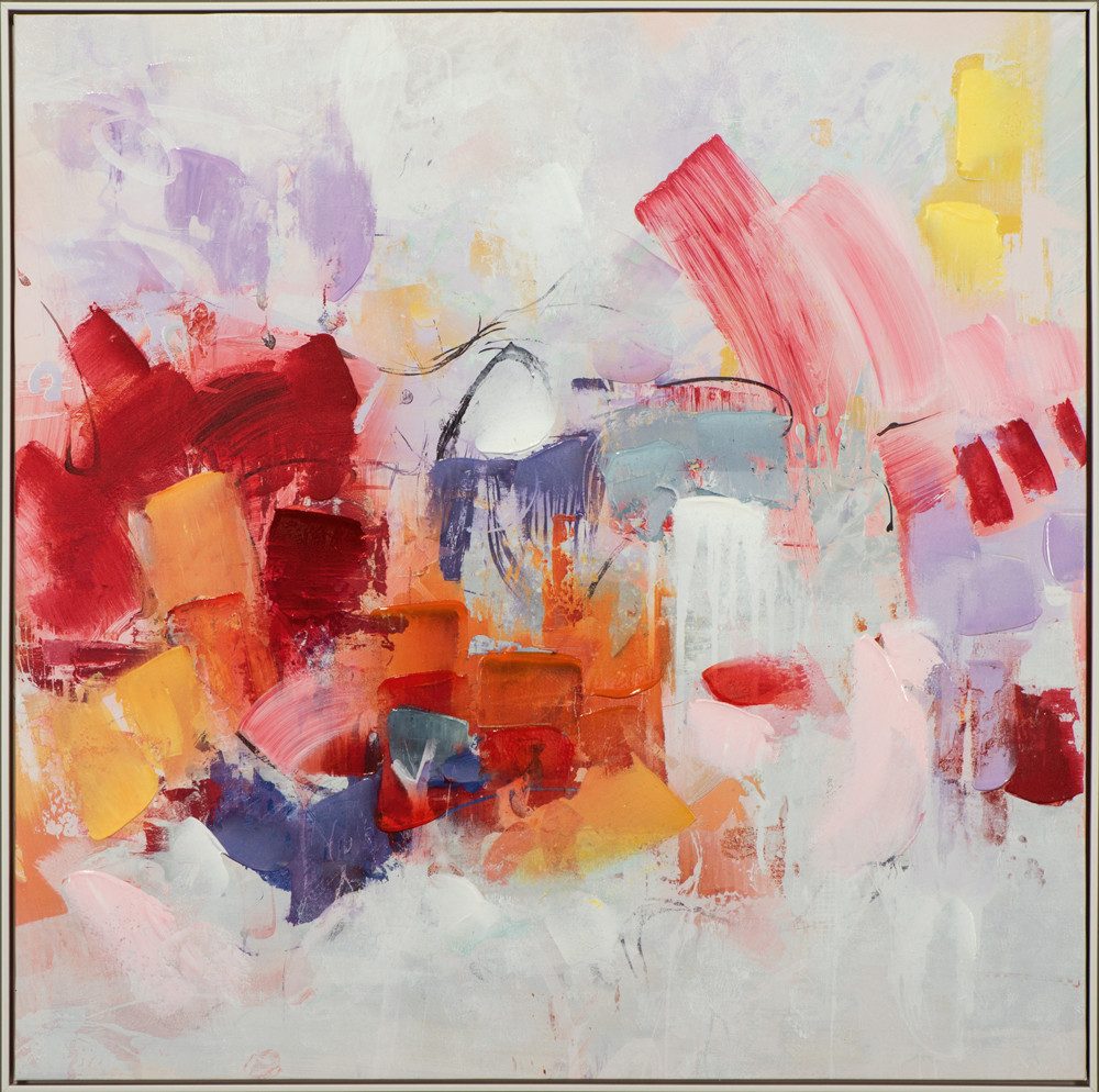 ArtUniverse Gemälde Ausdruckstark in Pastell 102 x 102 cm, Abstrakt