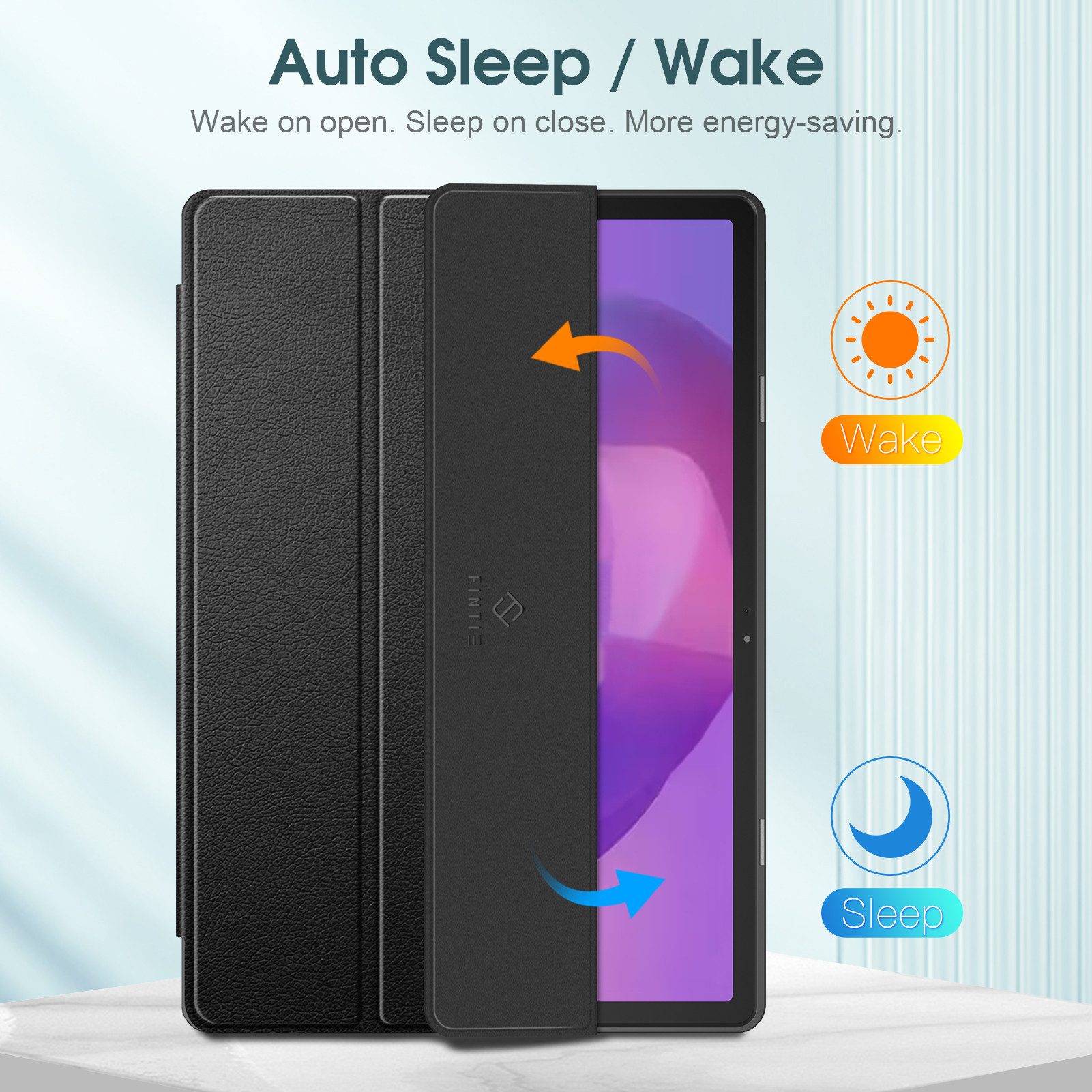 Fintie Tablet-Hülle für Lenovo Idea Tab Pro 12.7 Zoll 2025 (TB-373FU/ TB-375FC) Ultradünn, Soft TPU Rückseite Abdeckung Case mit Stifthalter und Auto Schlaf/Wach