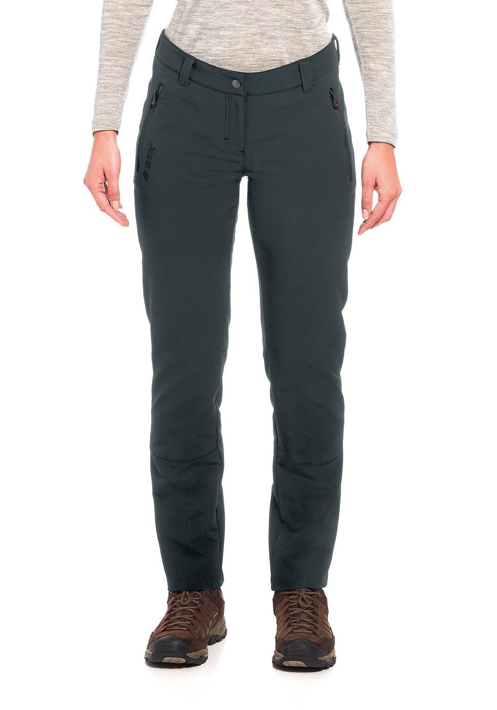 Maier Sports Funktionshose Helga Winter-Outdoor Slim lang graphite Damen