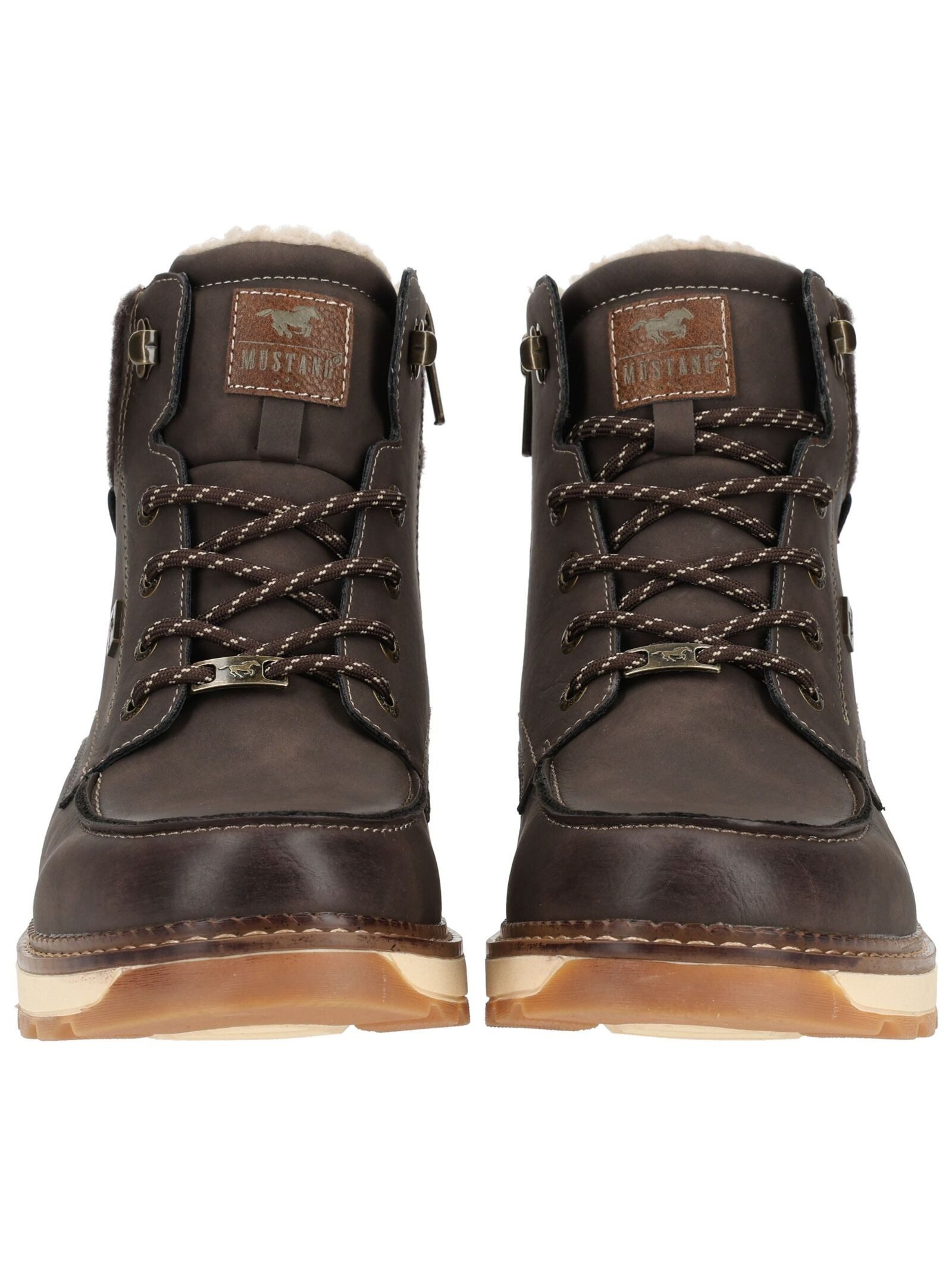 Mustang Shoes Mustang Shoes Stiefelette Lederimitat Schnürstiefelette – Bild 3 von 5