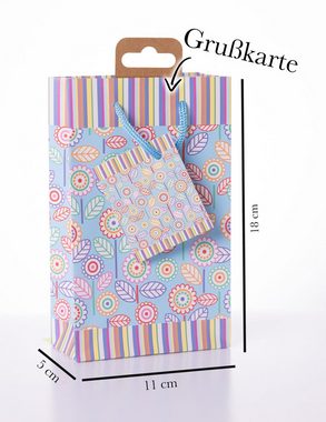 laro Geschenkbox Mini Premium Tragetaschen 10/20/40 Stk Mini Glitter
