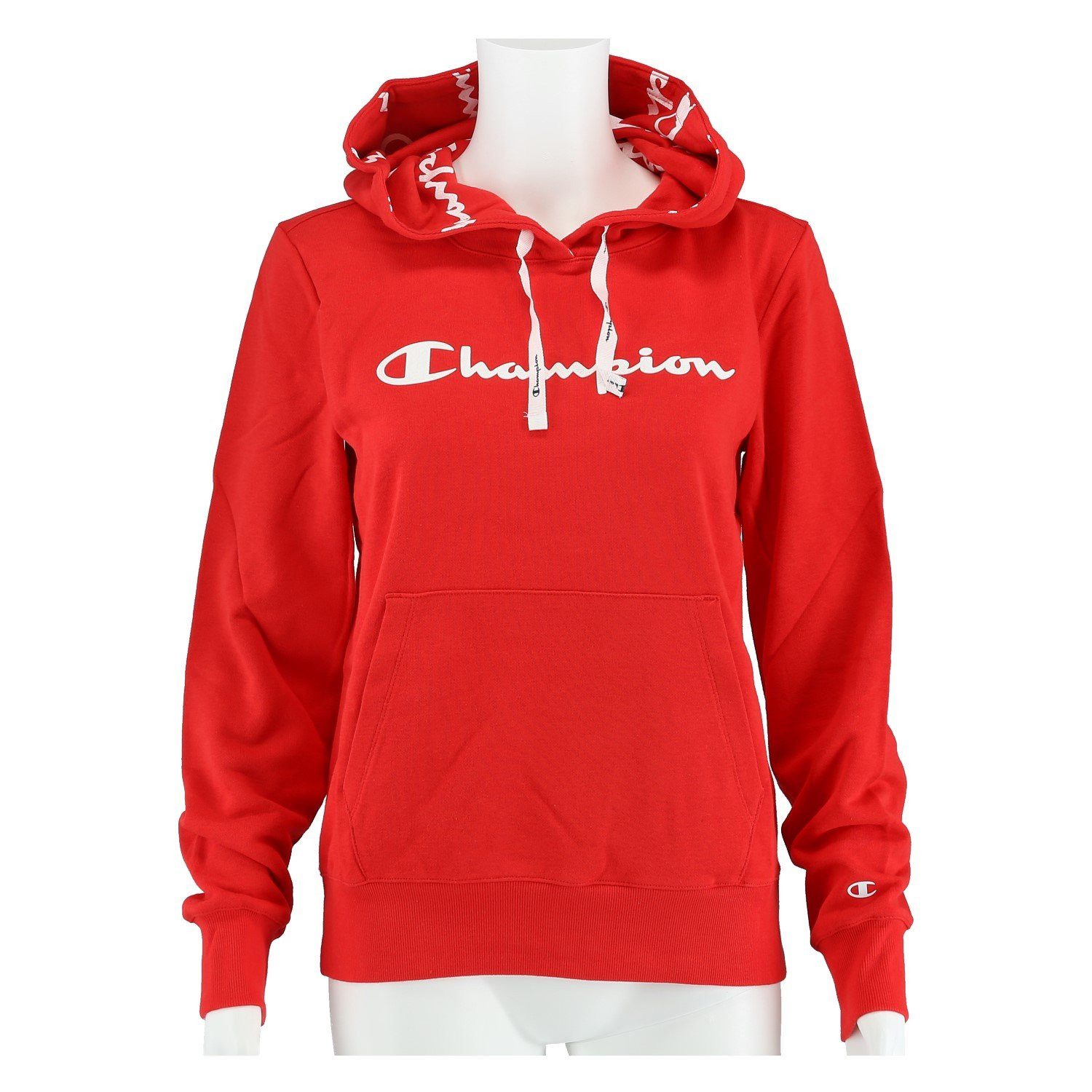 Champion Kapuzenpullover (Hoodie ungefüttert) American Classic Logo rot Dam günstig online kaufen