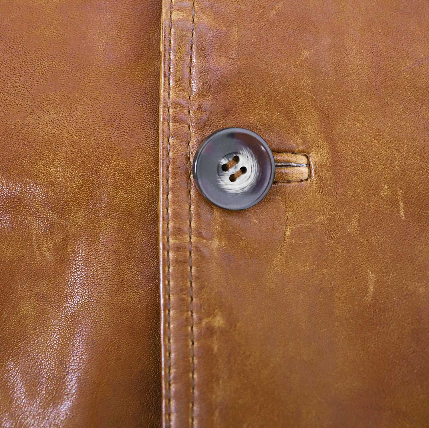 Maddox Lederjacke Maddox - Herren Lederjacke Sakko Lammnappa cognac