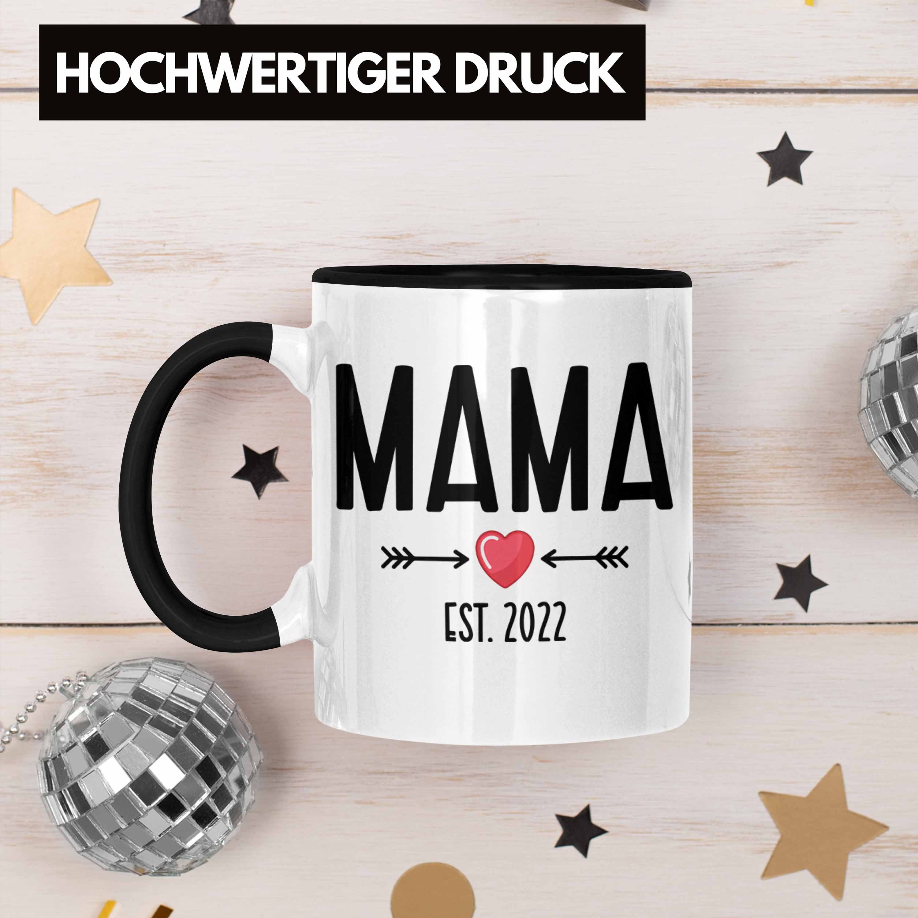 Schwarz Verkünden Mutter Du 2022 2022 Überraschung - Baby Mama Geschenk Wirst Mutter Trendation Tasse Kaffeetasse Tasse Schwangerschaft Trendation
