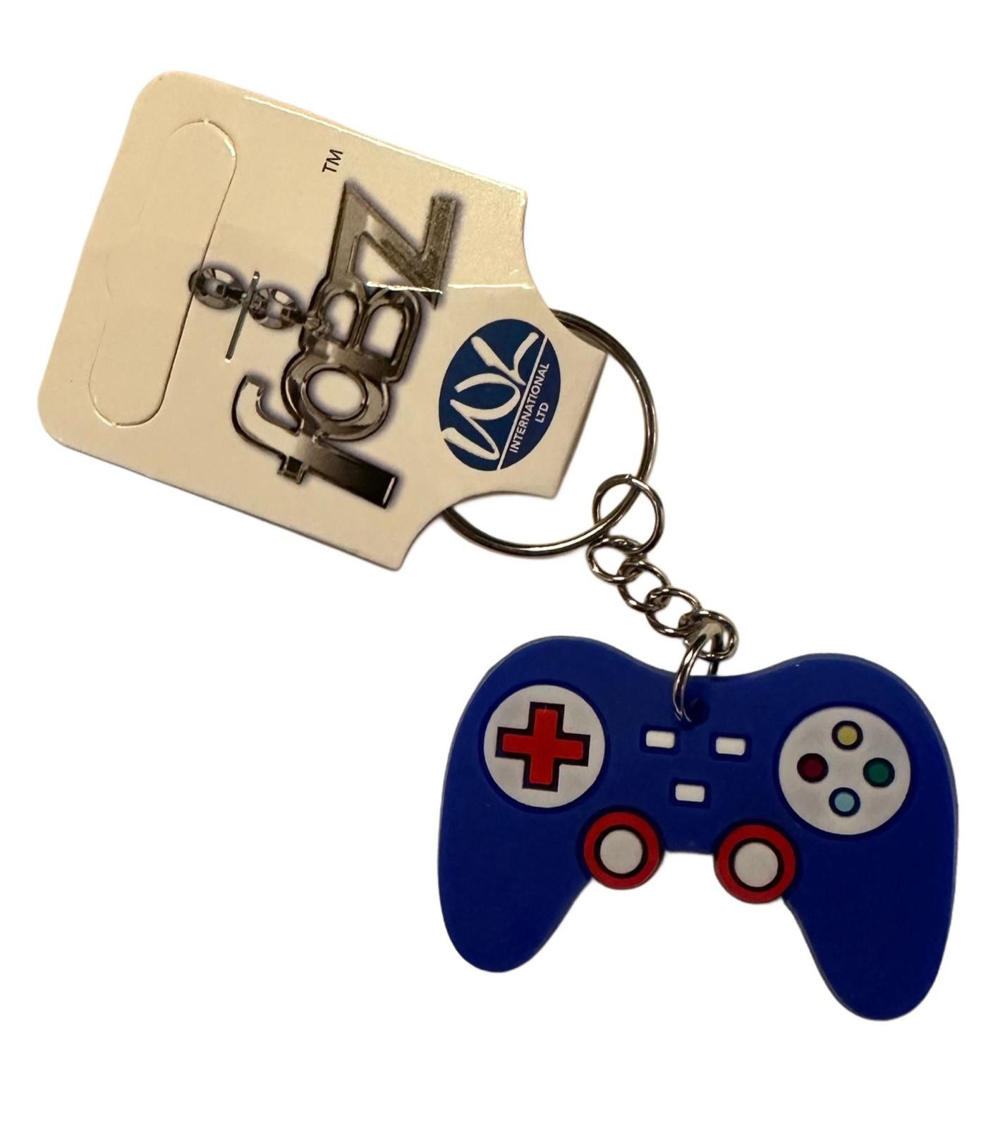 Schlüsselanhänger Schlüsselanhänger Kinder Mini Anhänger keychain GameController blau