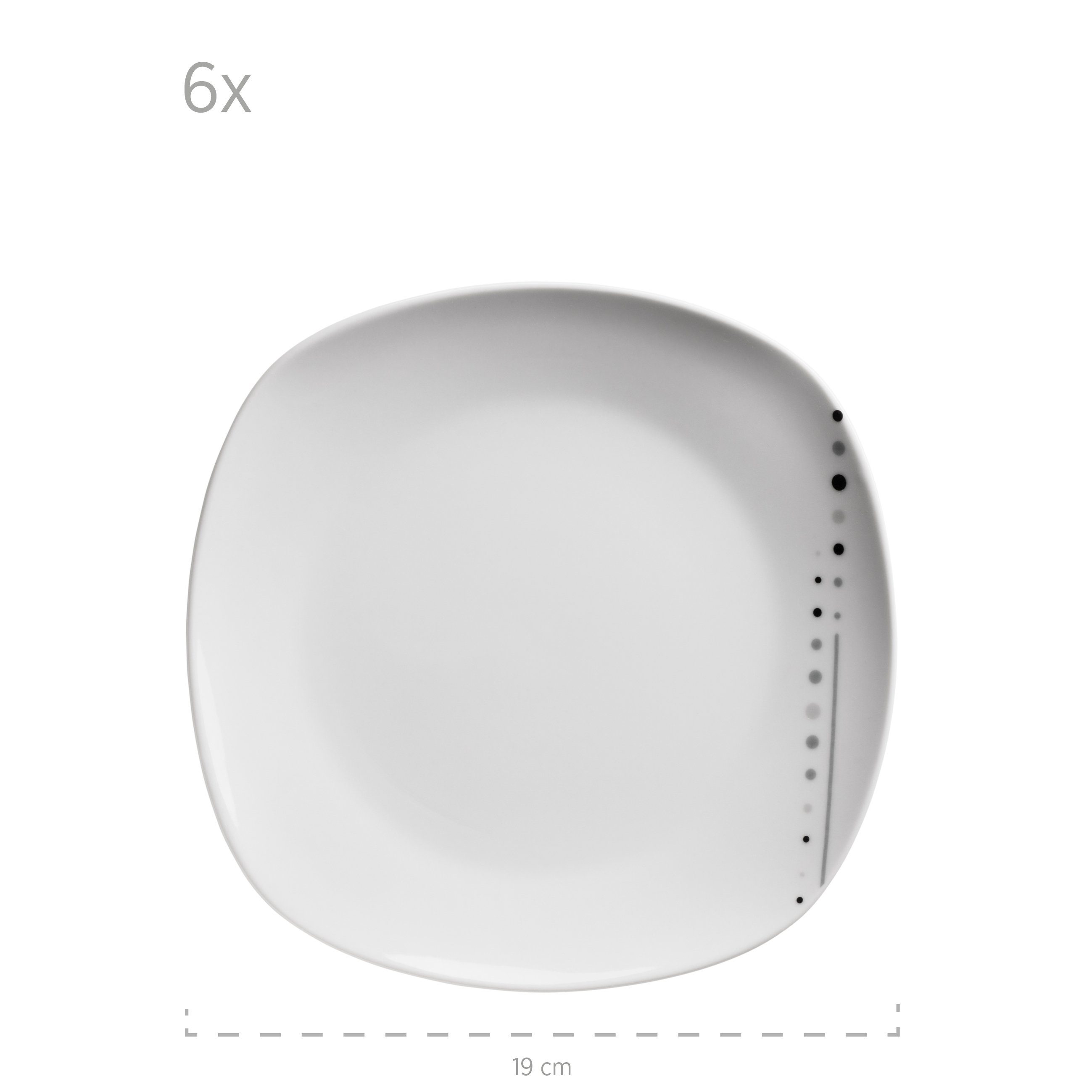 MÄSER Tafelservice Fadilla (18-tlg), 6 Personen, Porzellan