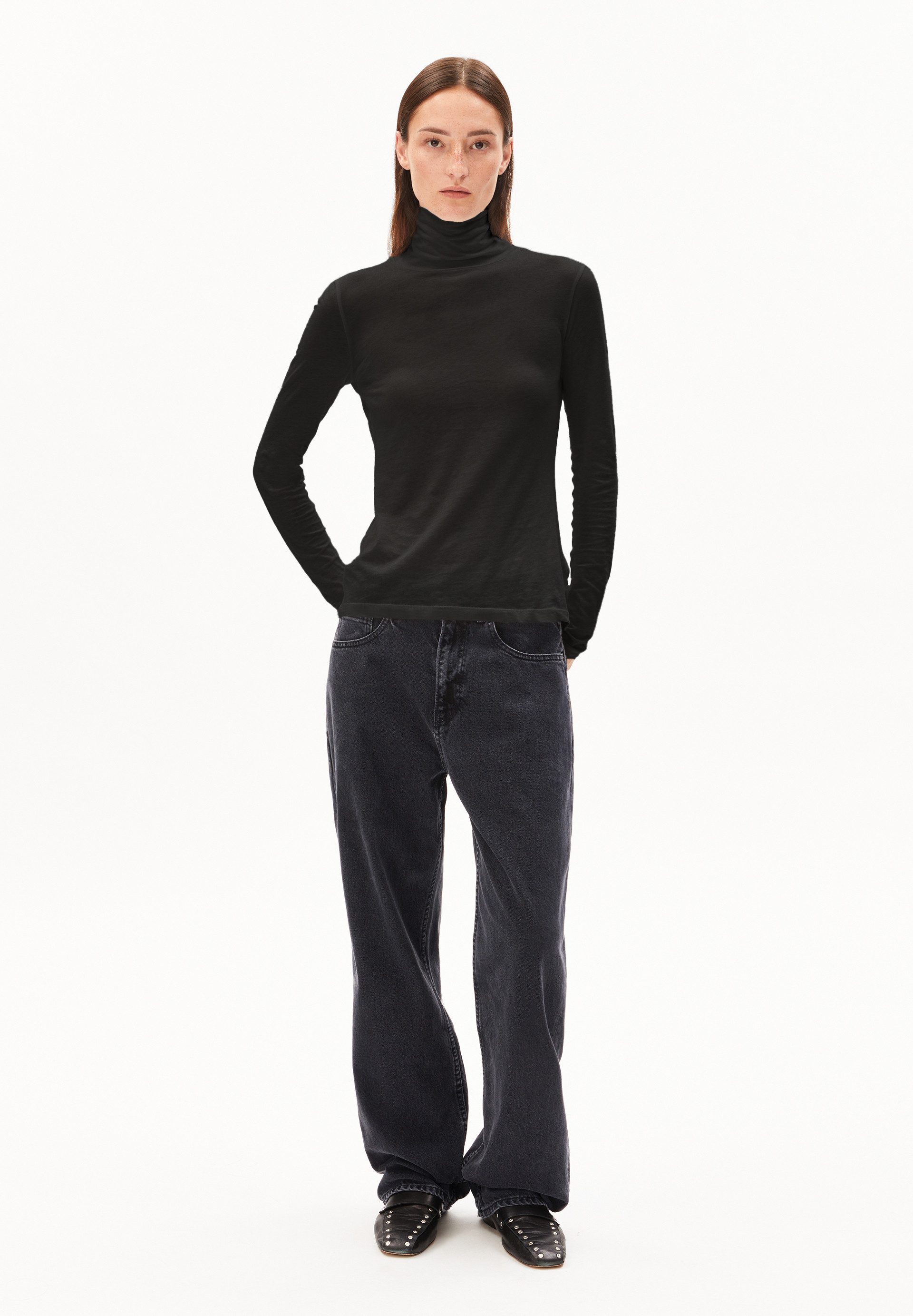 Armedangels Longsleeve GRAZILIANAA SOFT Longsleeve aus Bio-Baumwolle Slim Fit