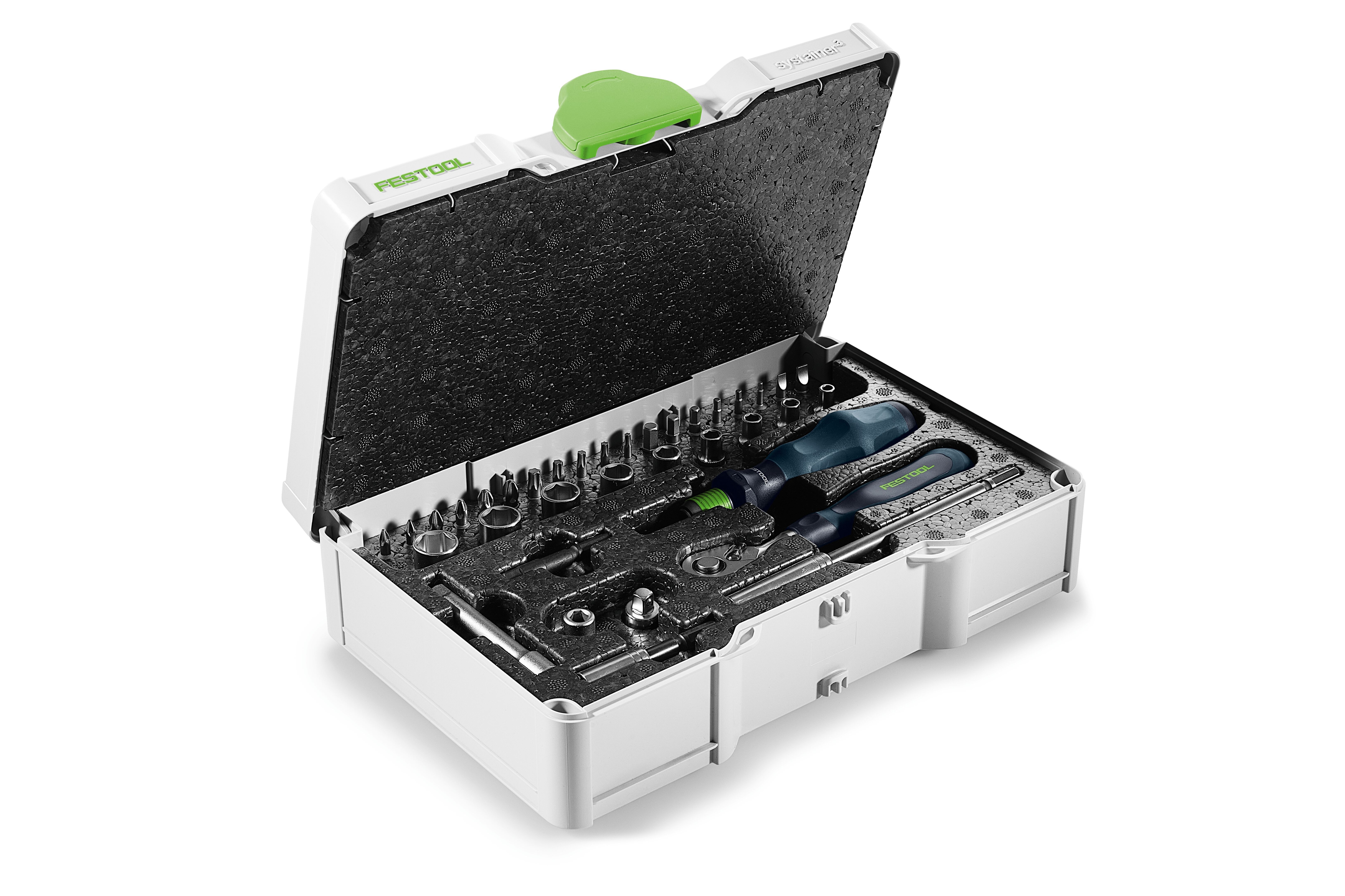 Werkzeugbox Festool Ratschen-Set SYS3 S 76-1/4"-CE RA