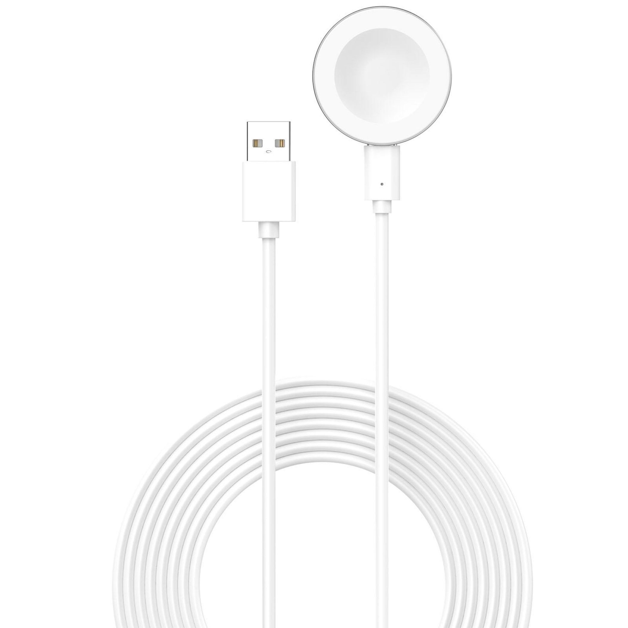Wigento Für Huawei Watch GT 6 / GT 6 Pro Magnet Split Ladekabel 1m Weiß Stromadapter