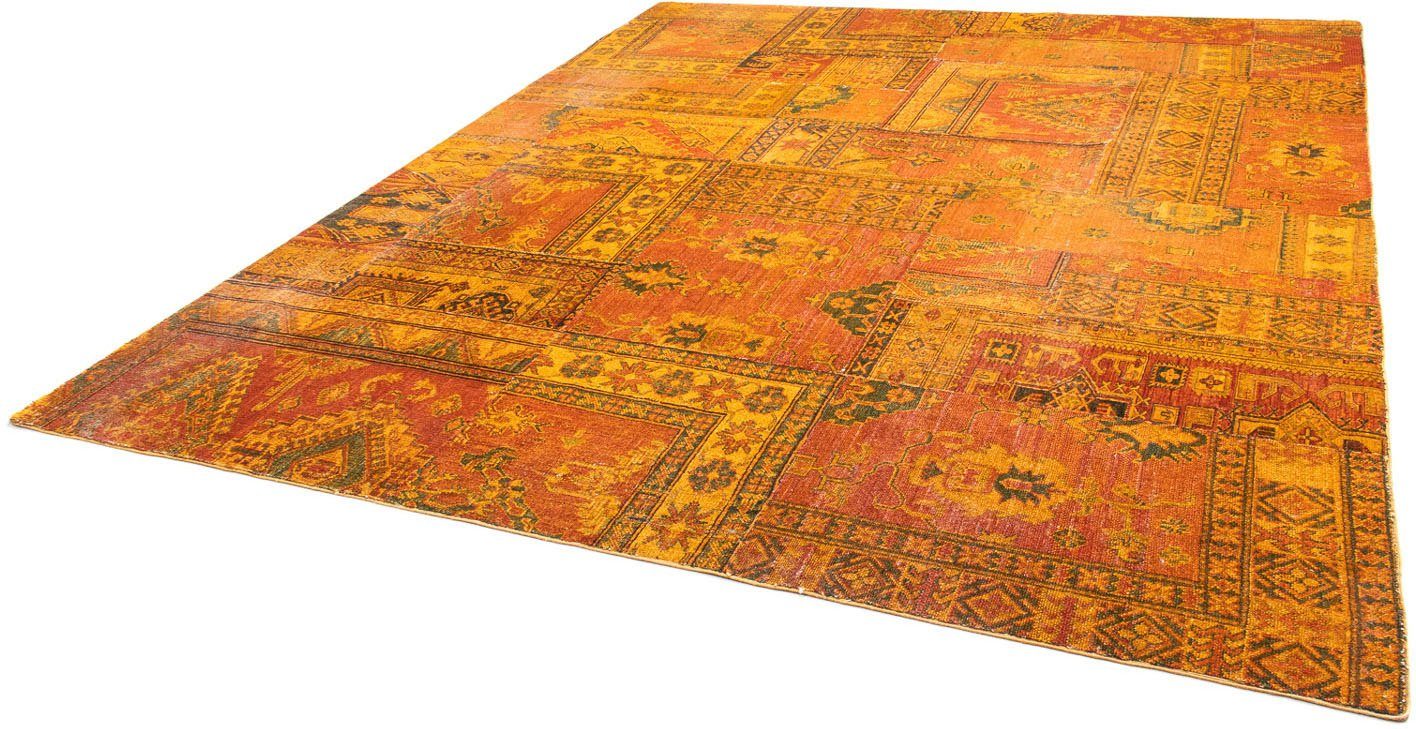 Teppich Patchwork - 295 x 239 cm - braun, morgenland, rechteckig, Höhe: 7 mm, Wohnzimmer, Handgeknüpft, Einzelstück mit Zertifikat