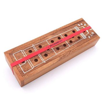 ROMBOL Denkspiele Spiel, Brettspiel BORKUMs 6 - lustiges Würfelspiel für die ganze Familie, Holzspiel