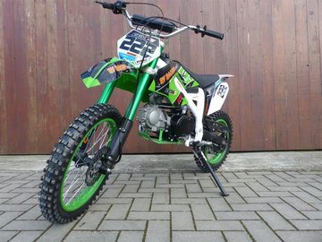KXD Dirt-Bike 125ccm Dirtbike Pitbike 612 4Takt 17/14 Enduro Cross Motorrad Grün