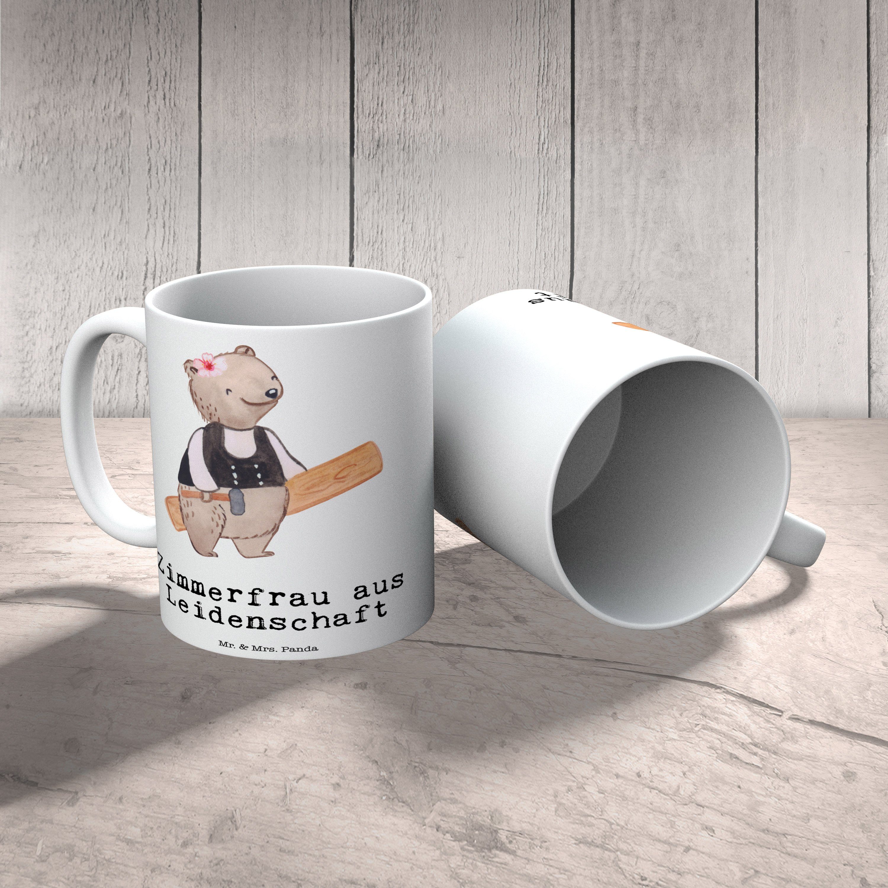 Mr. & Mrs. Panda Tasse Geschenk, - Leidenschaft Zimmerfrau Weiß Tasse, aus Büro Tasse, Keramik - Arb