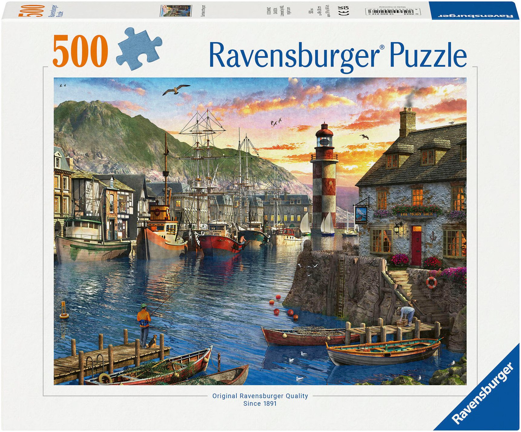 Ravensburger Puzzle Morgens am Hafen, 500 Puzzleteile, Made in Germany günstig online kaufen