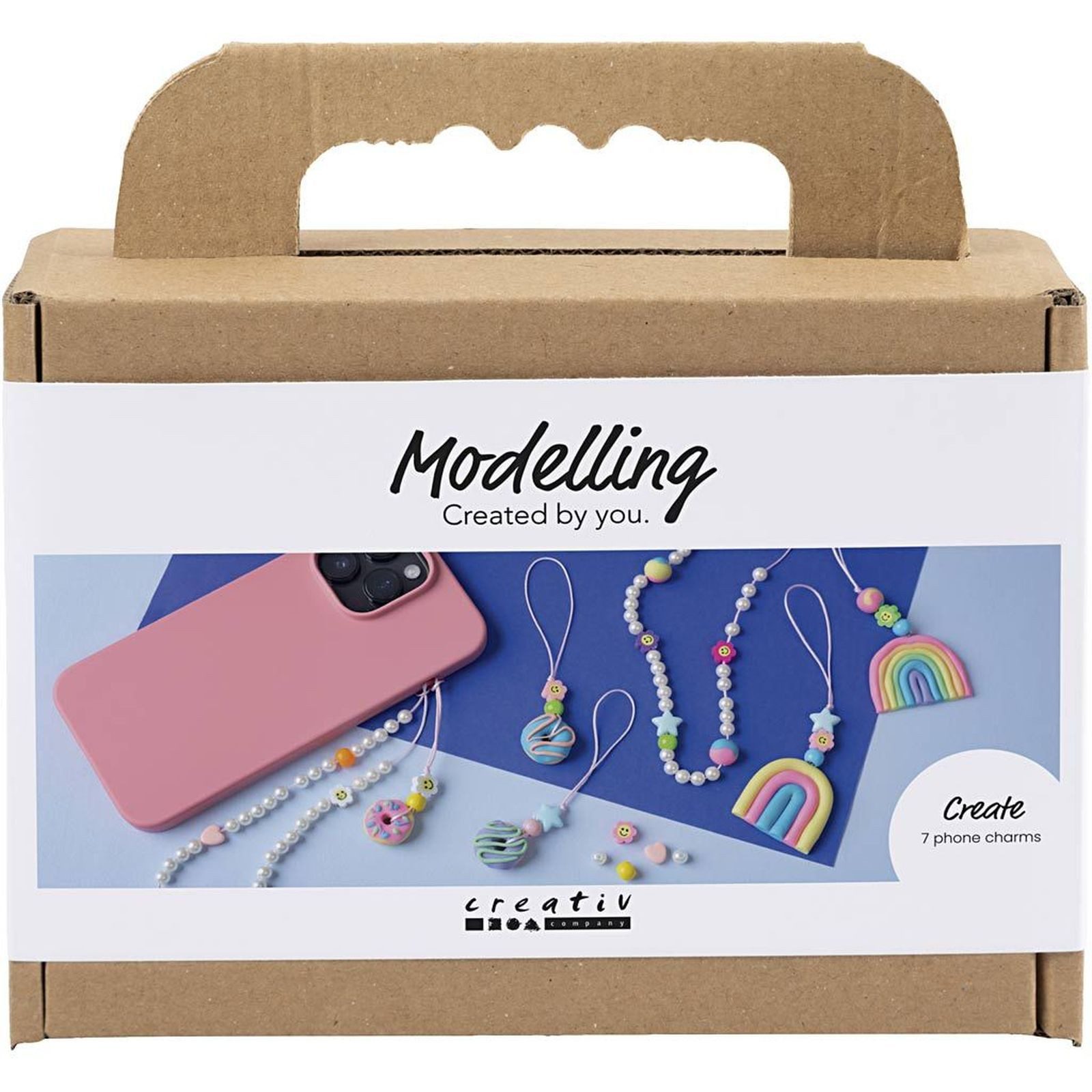 creativ company Kreativset Mini Kreativ Set Modellieren, Handyanhänger