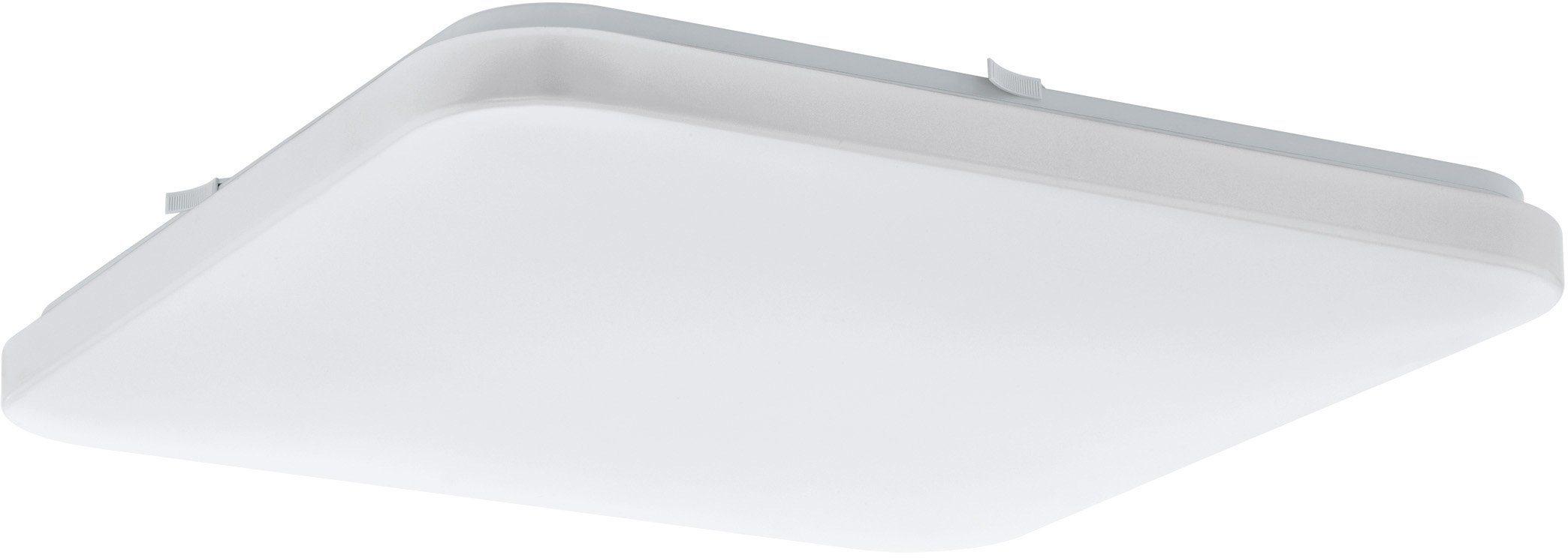 EGLO Deckenleuchte FRANIA Deckenlampe, weiß, geringe Aufbauhöhe, 6x5,5 Watt, Büro, LED fest integriert, Warmweiß, Wohzimmer, Küche, Esszimmer, Flur, modern, 3600 Lumen, 43x43x7cm