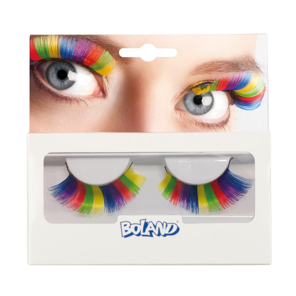 Boland Bandwimpern Wimpern XL Regenbogenfarben