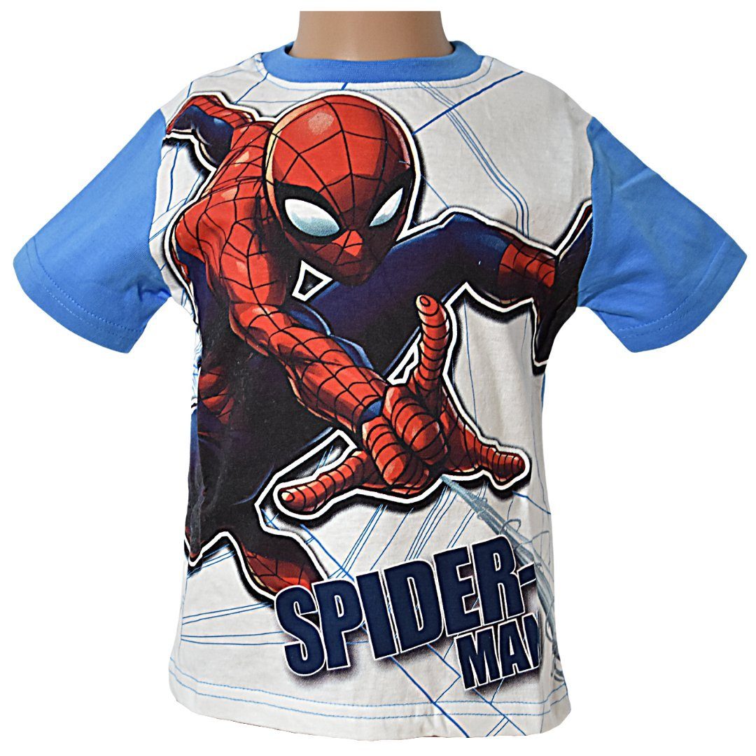 aus Kurzarmshirt Jungen T-Shirt coolen Baumwolle, Design Spiderman Spider-Man im T-Shirt