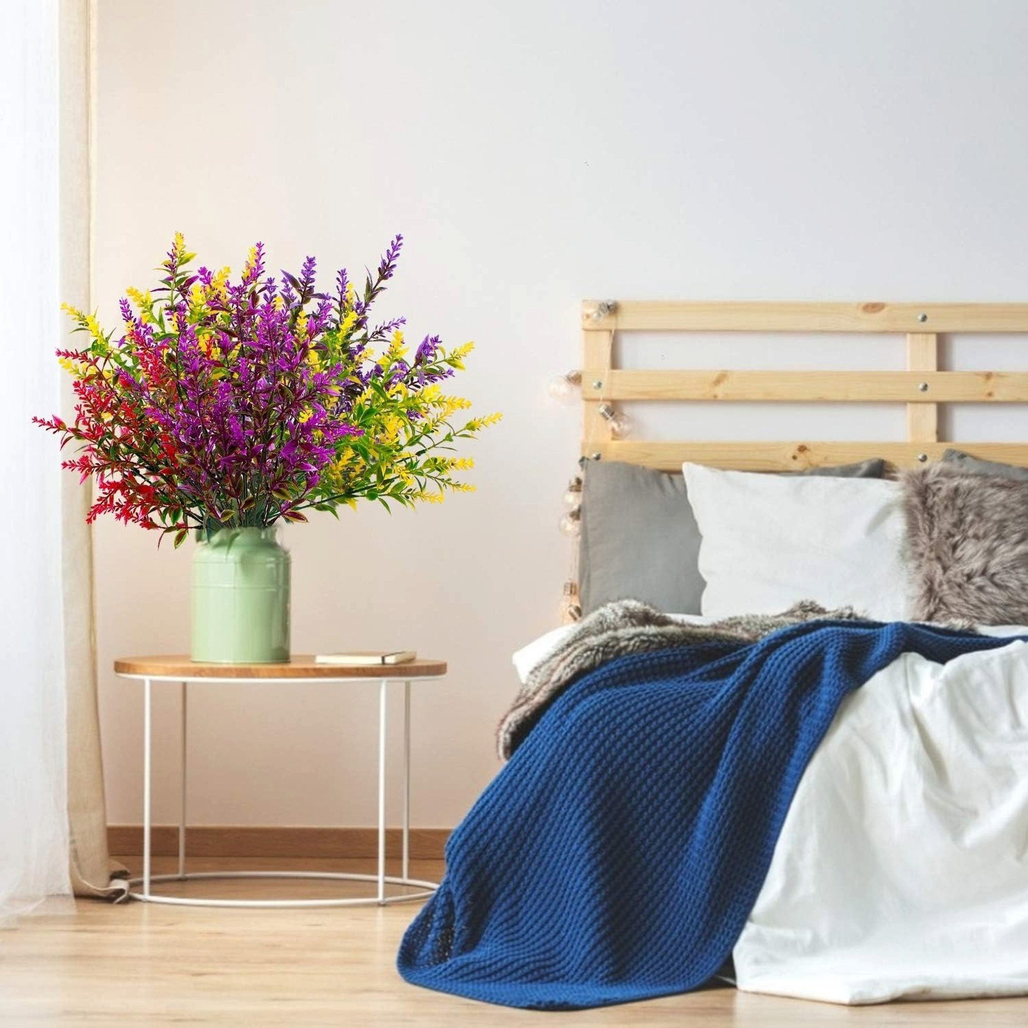Kunstpflanze 7 Armige künstliche Lavendel Dekoblume, günstig online kaufen
