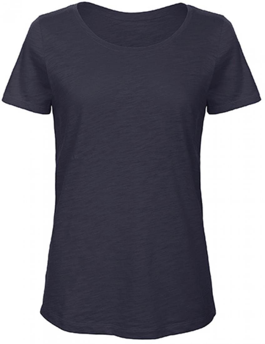 Rundhalsshirt Damen T-Shirt / 100% SLUB Organic Cotton TEE mit Rundhals