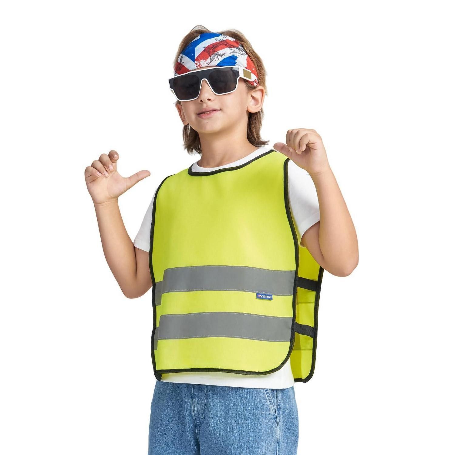 LuxusKollektion Warnweste Warnweste Kinder Gelb 6-9Y