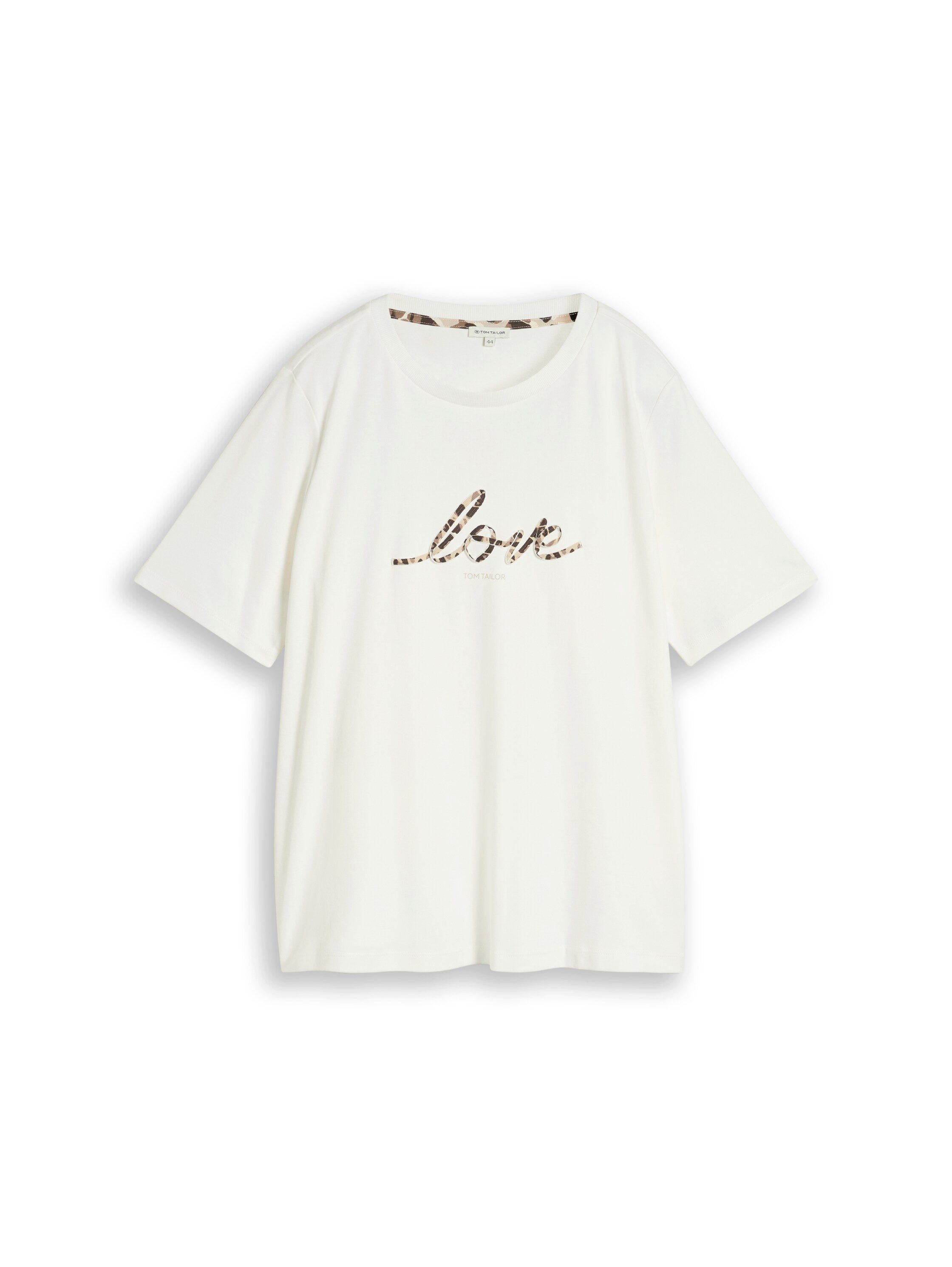 TOM TAILOR PLUS Kurzarmshirt Sommershirt mit Letter-Print / Große Größe – Bild 5 von 5