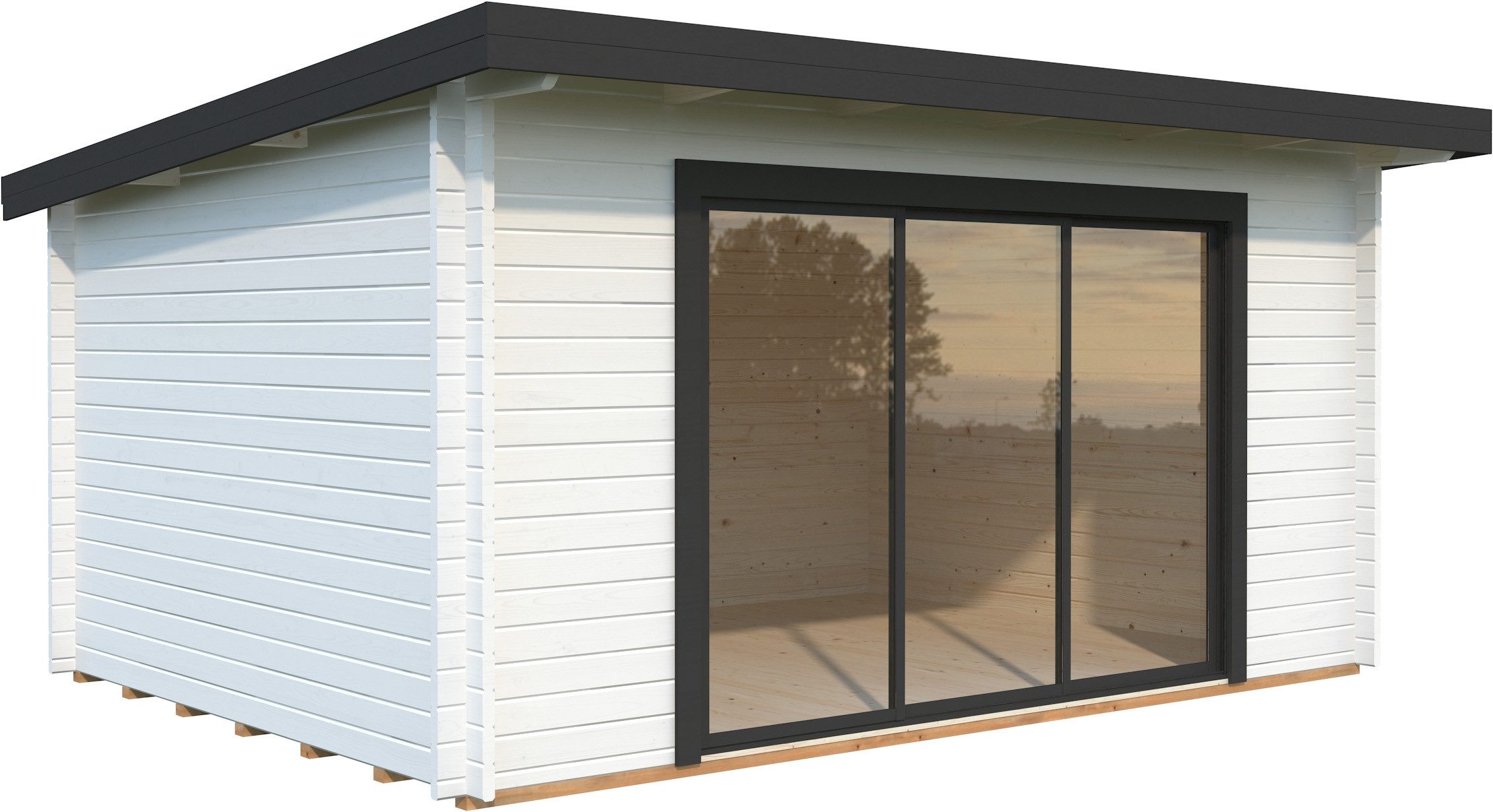 Palmako Gartenhaus Lea 14,2 m², Slide Plus, BxT: 494x402 cm