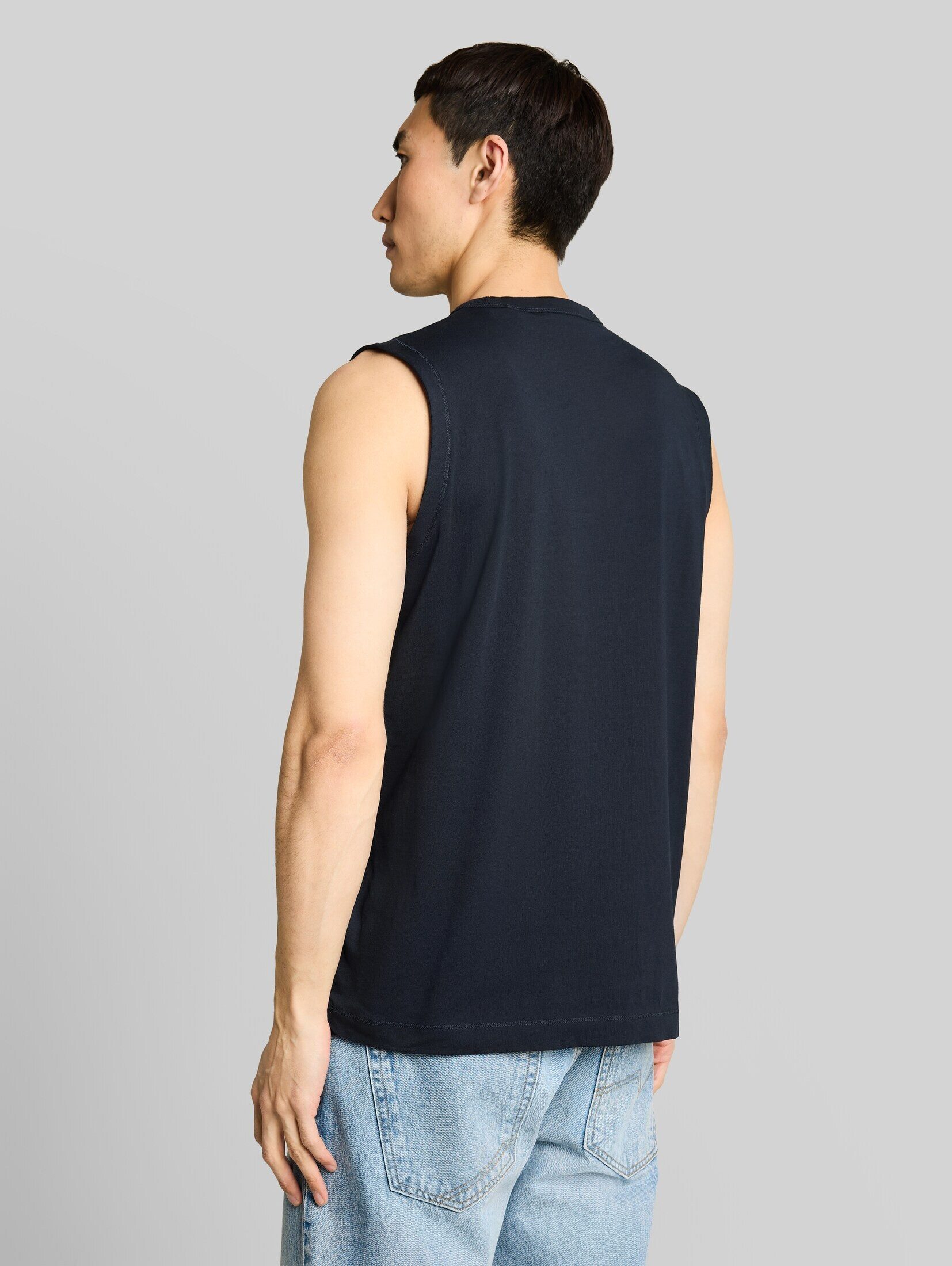TOM TAILOR Tanktop T-Shirt Tanktop mit Logo-Print