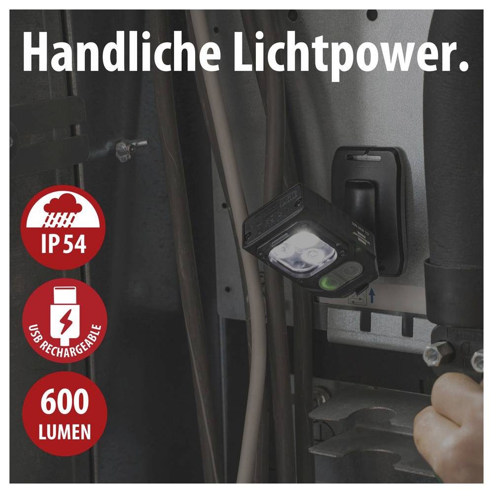 Brennenstuhl Arbeitsleuchte 1173730006 CL LED Akku-Arbeitsleuchte netzbetrieben 5 W 600 lm, Mit Tragegriff, Mit Schalter