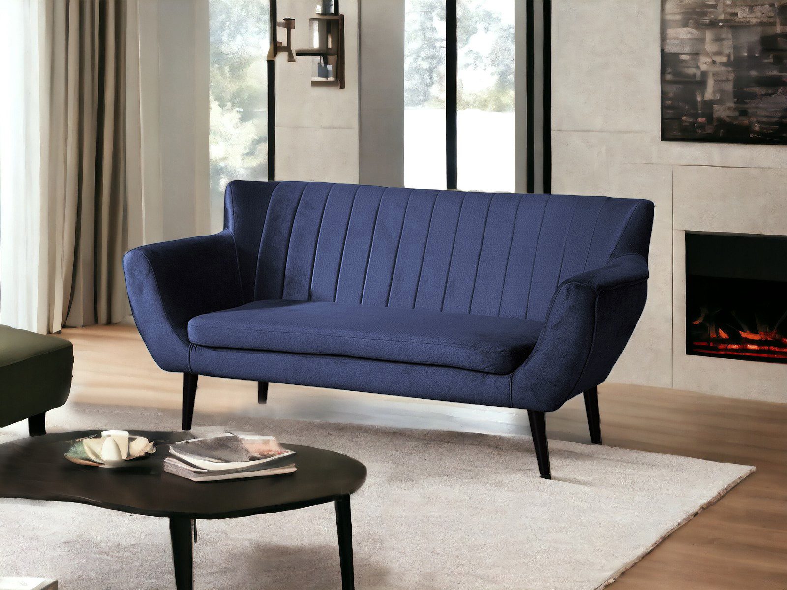 Compleo 2-Sitzer Sofa mit hohen Beinen, günstig online kaufen